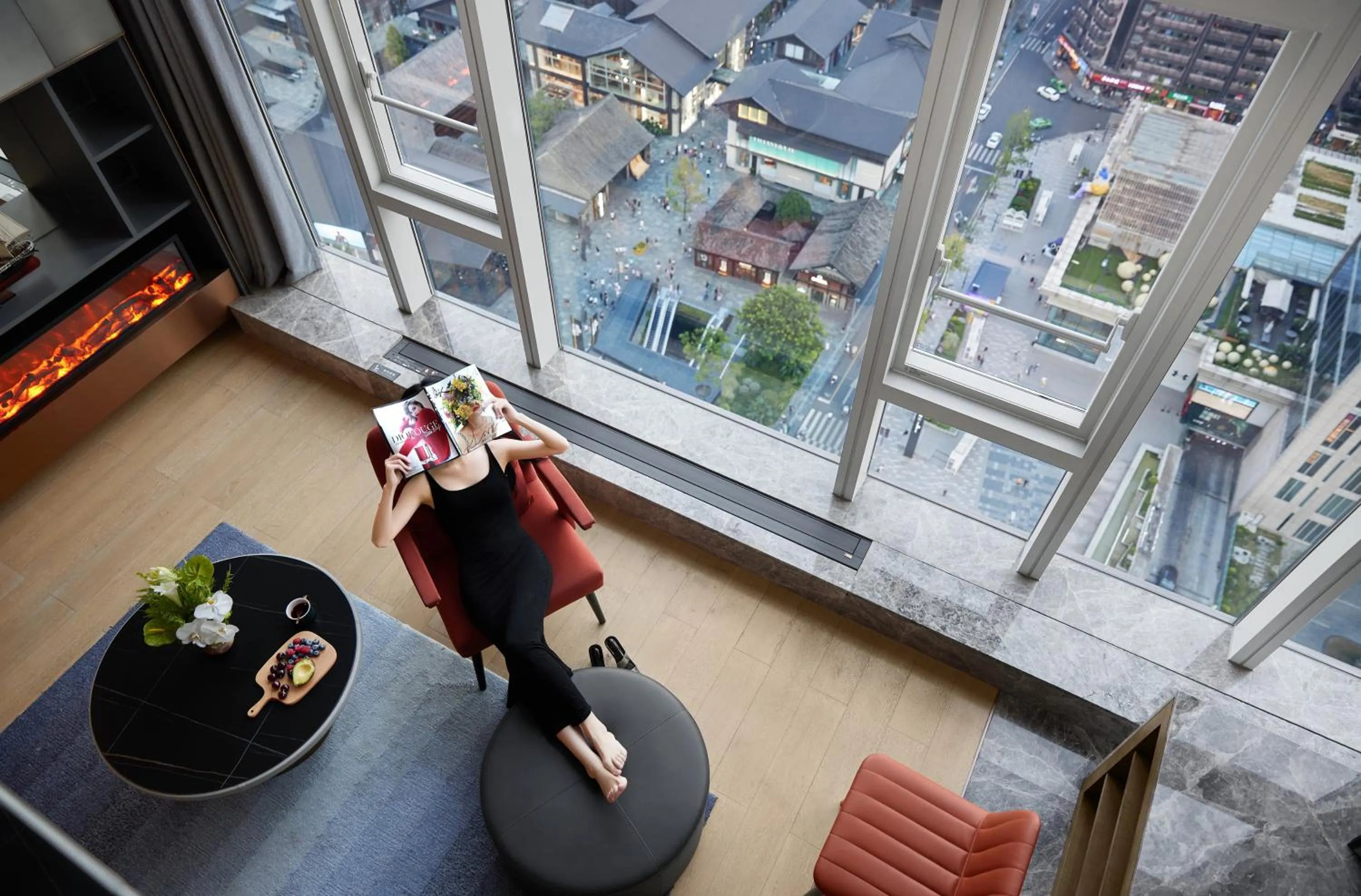 Bird's eye view in ISEYA Serviced Apart-ment Chengdu Taikoo Li Flagship