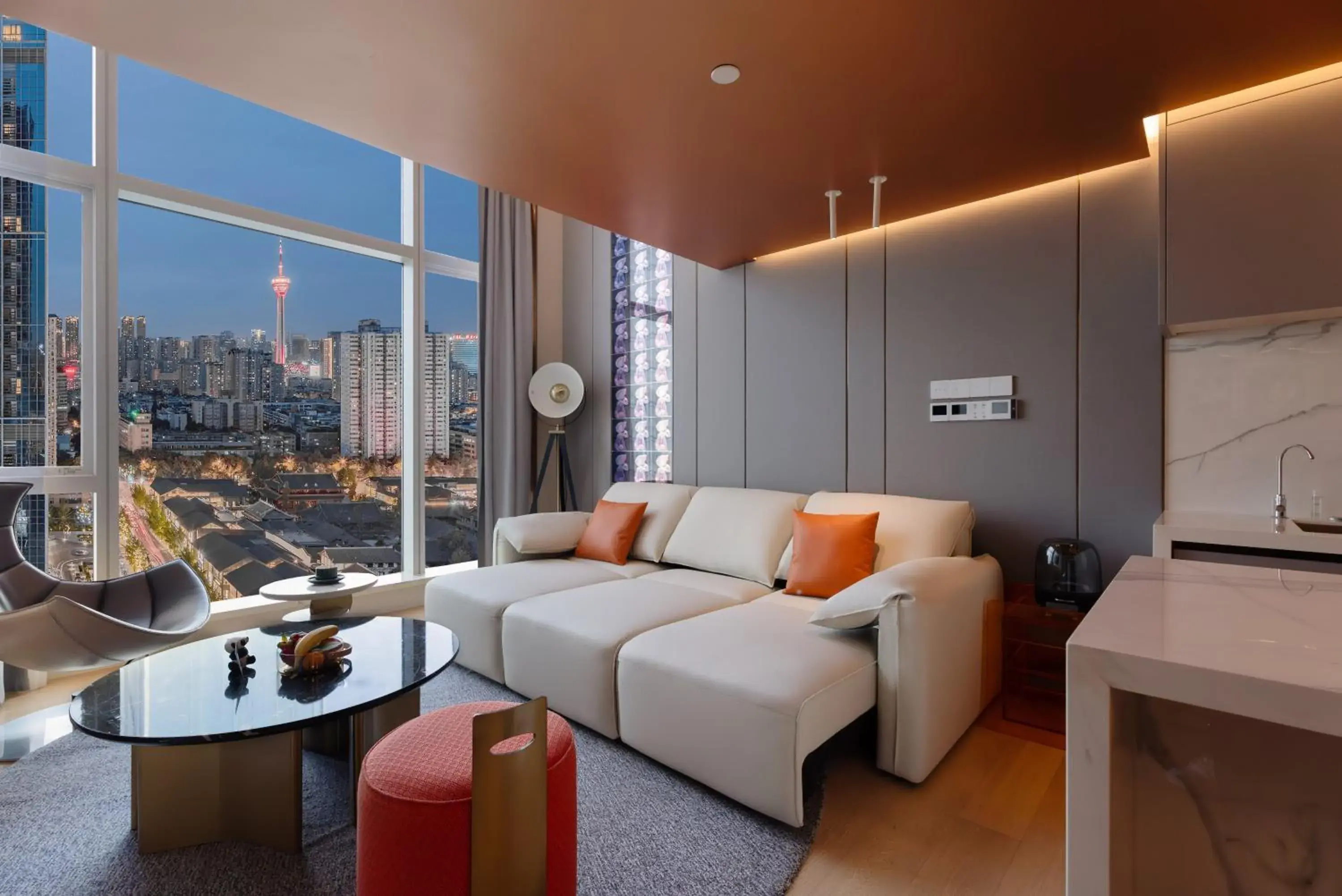 Family Loft Suite-1 Bedroom+1 Electric Sofa Bed -Taikoo Li View in ISEYA Serviced Apart-ment Chengdu Taikoo Li Flagship Family Loft Suite-1 Bedroom+1 Electric Sofa Bed -Taikoo Li View in ISEYA Serviced Apart-ment Chengdu Taikoo Li Flagship