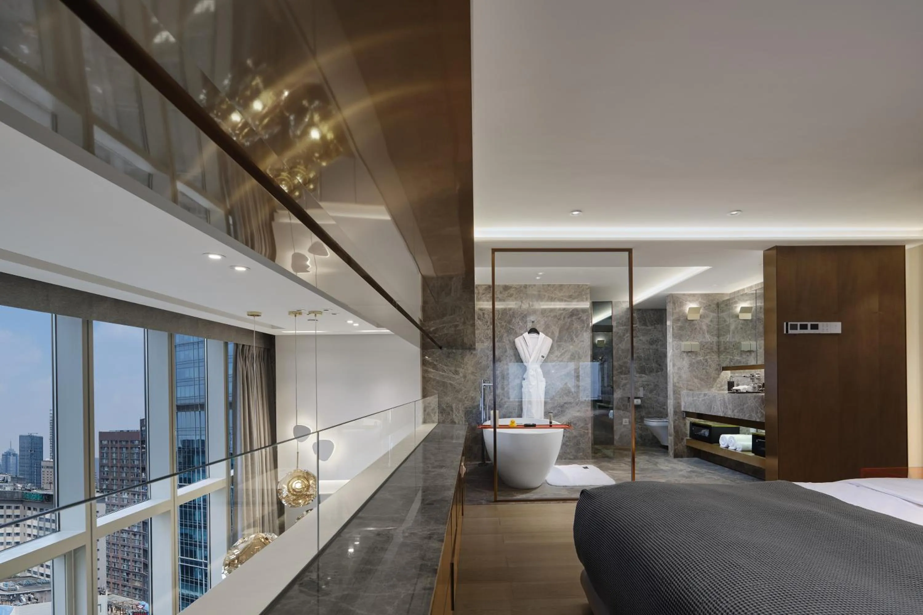 Bed in ISEYA Serviced Apart-ment Chengdu Taikoo Li Flagship