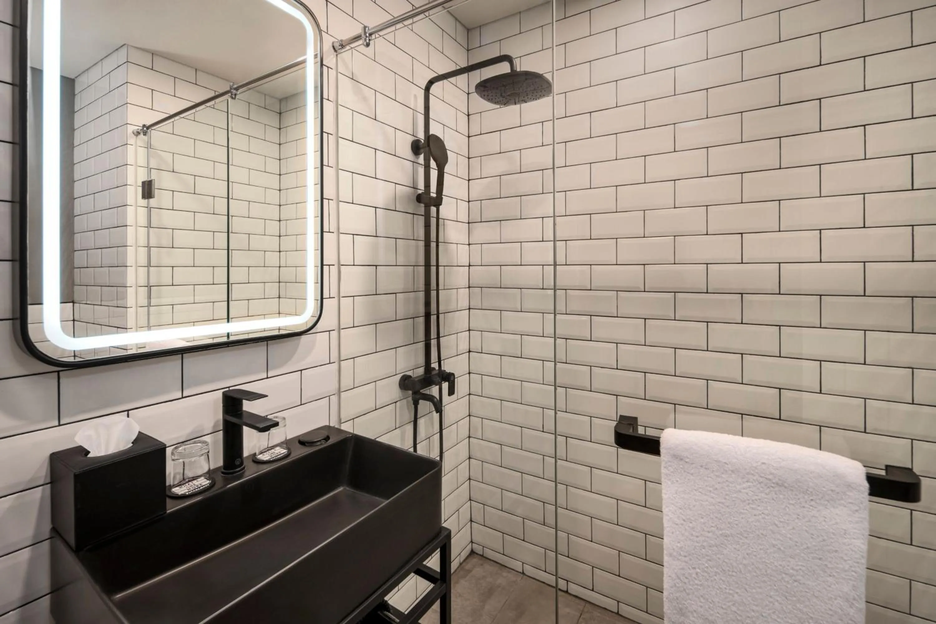 Bathroom in Moxy Solo