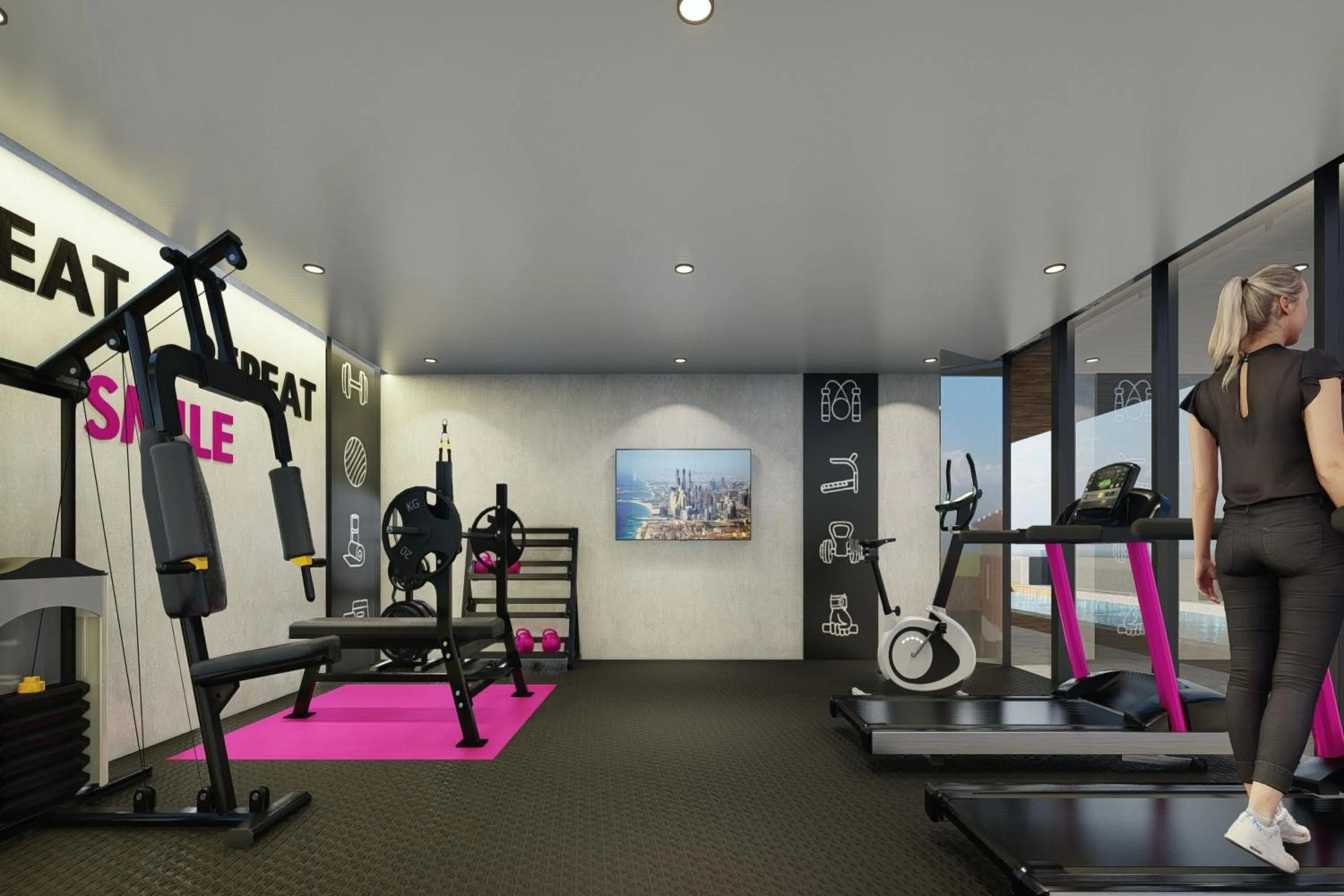 Fitness centre/facilities in Moxy Solo