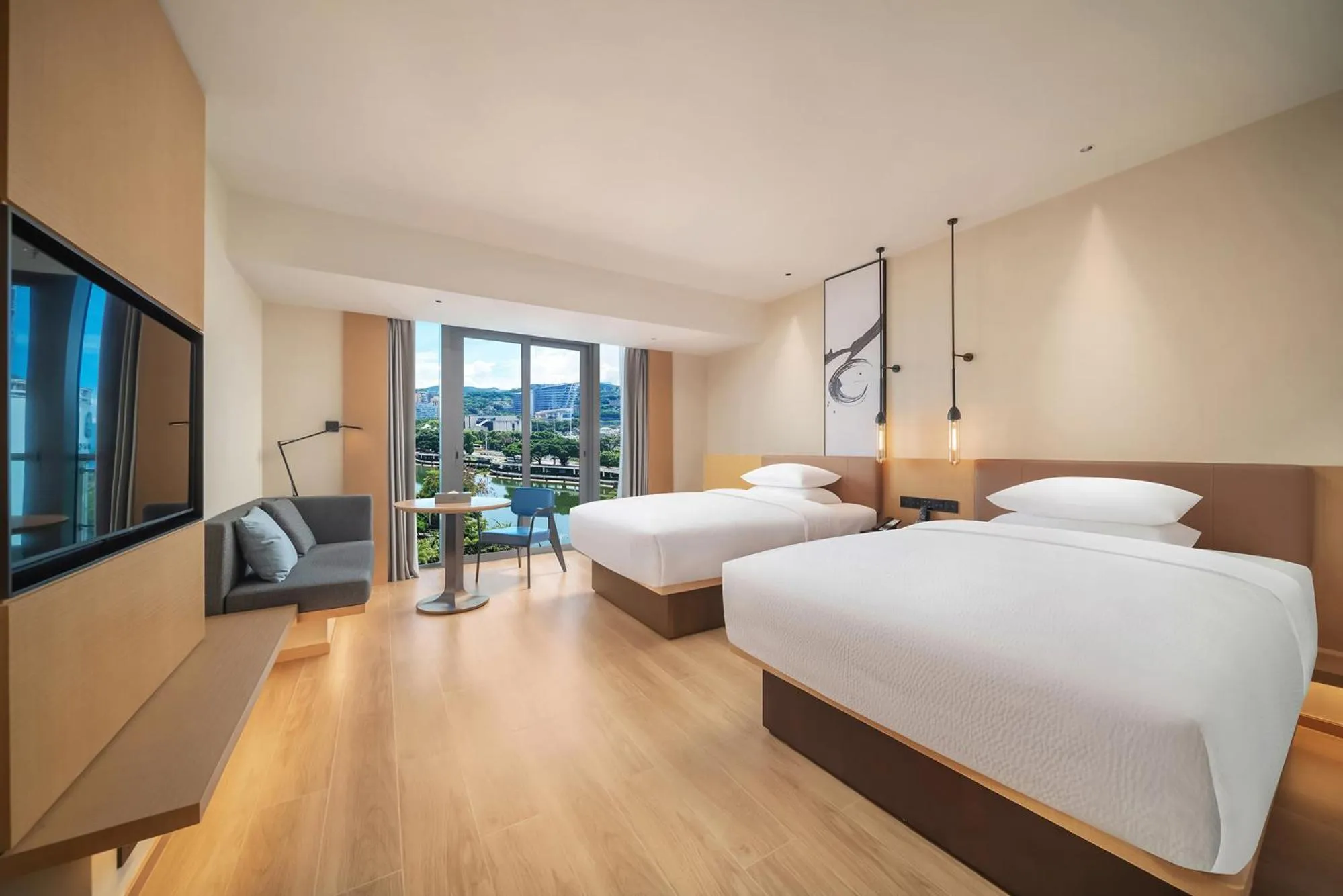 Bed in Fairfield by Marriott Shenzhen Dameisha