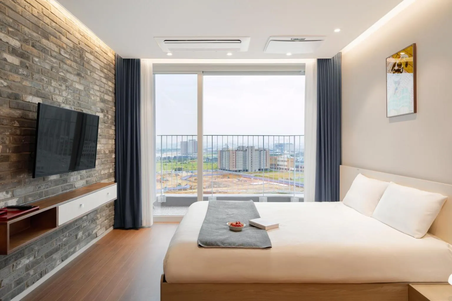 Bed in Urbanstay Siheung Geobukseom