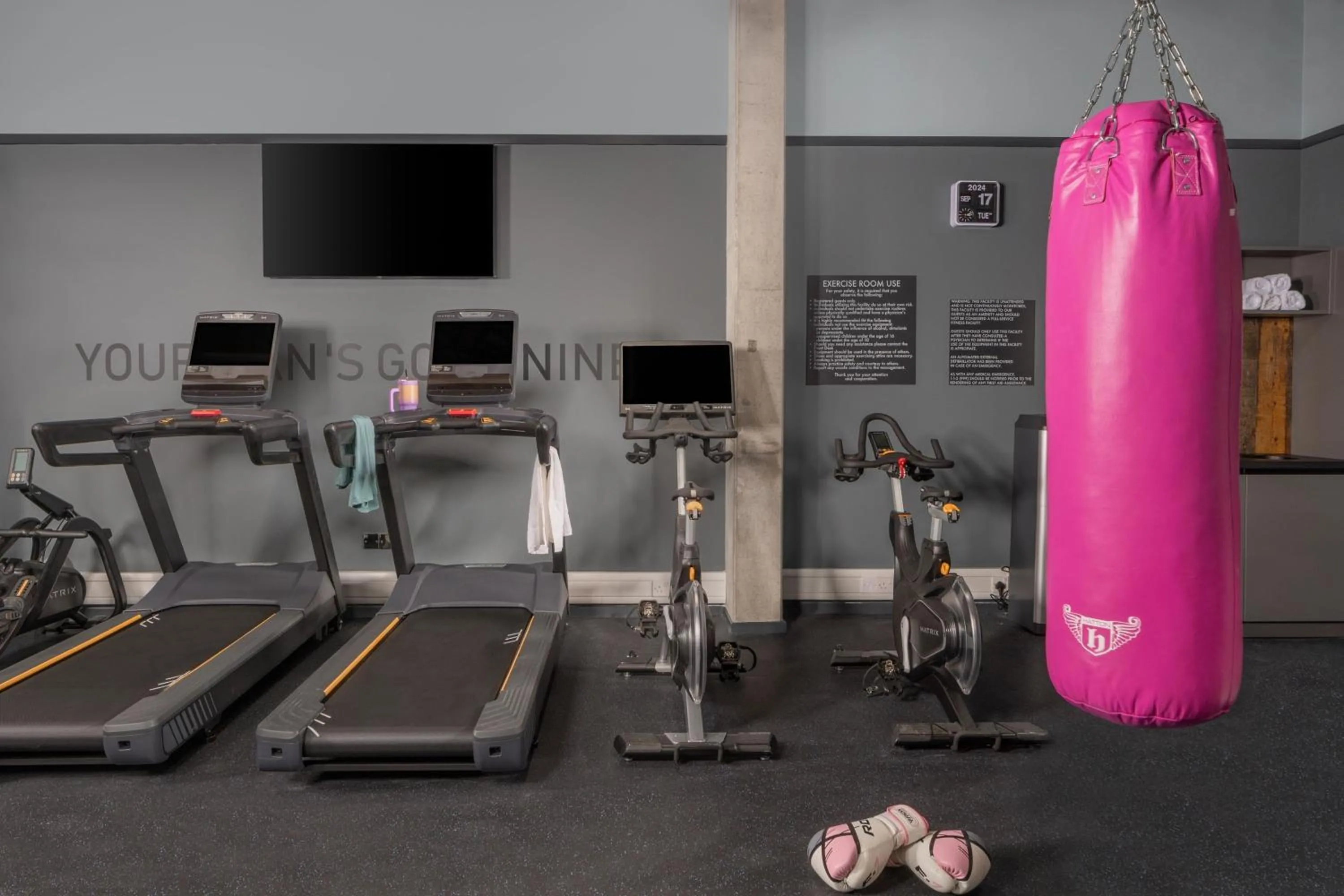 Fitness centre/facilities in Moxy Cork