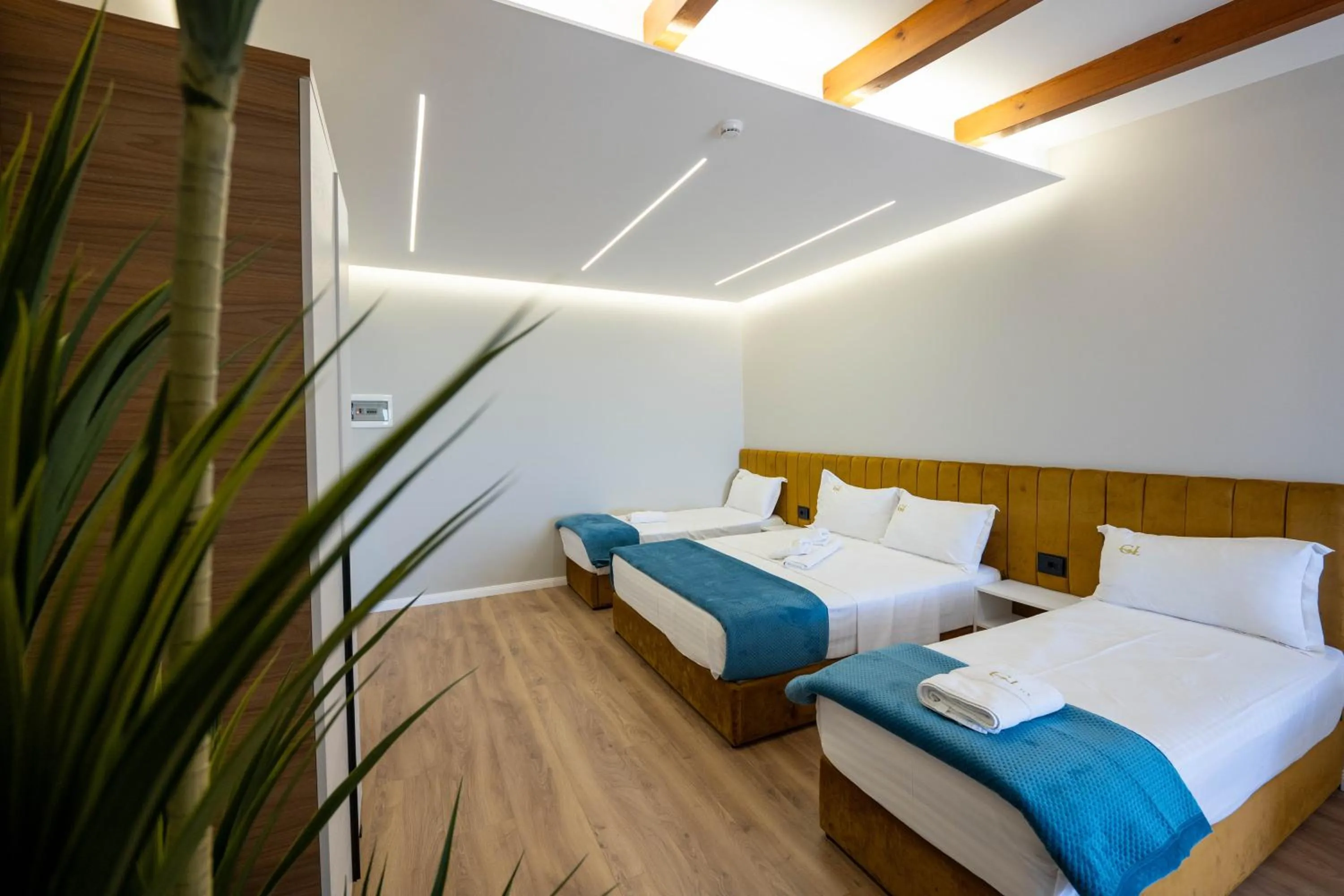 Bed in Golemi Lux Hotel