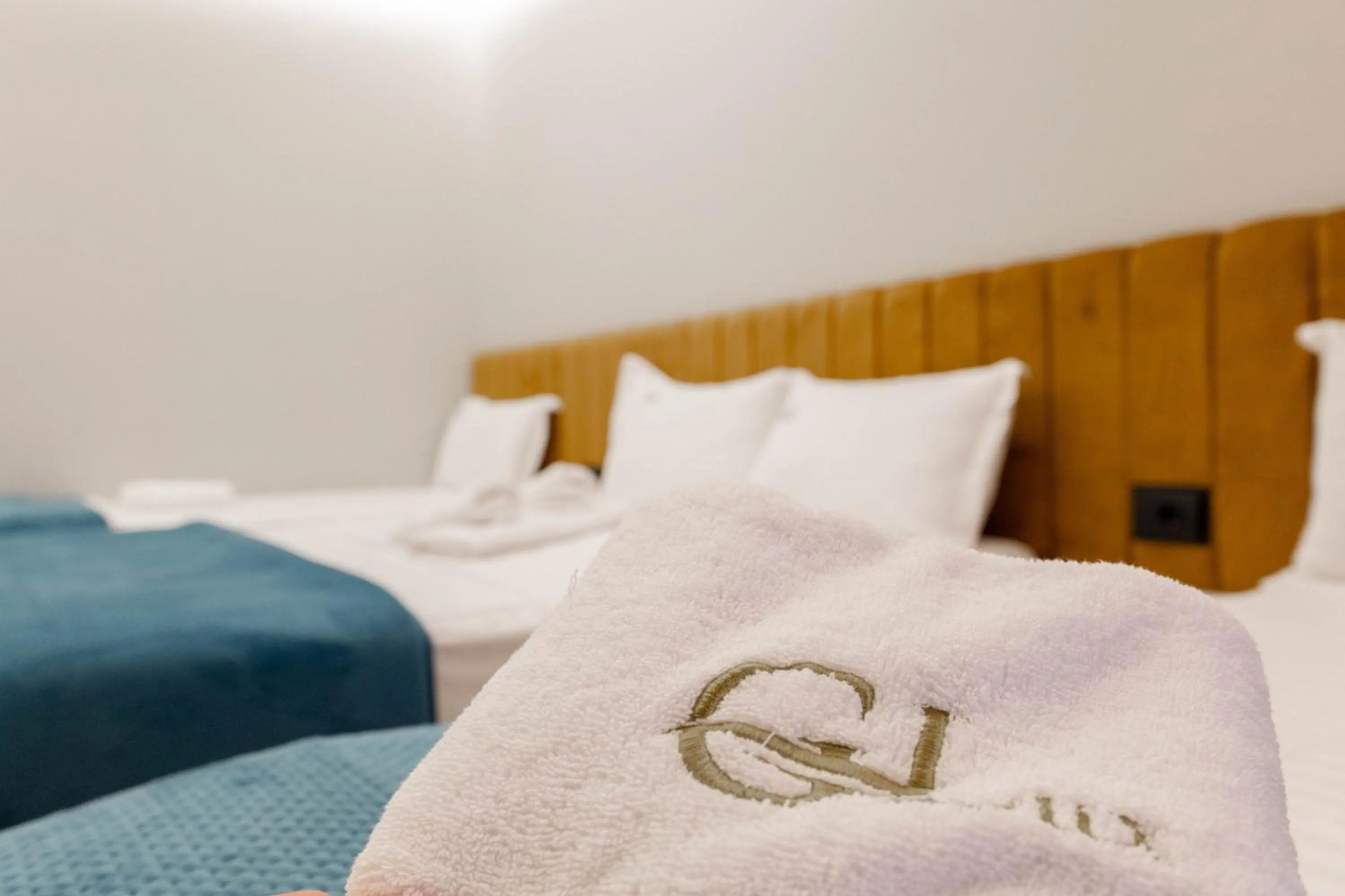 Bed in Golemi Lux Hotel