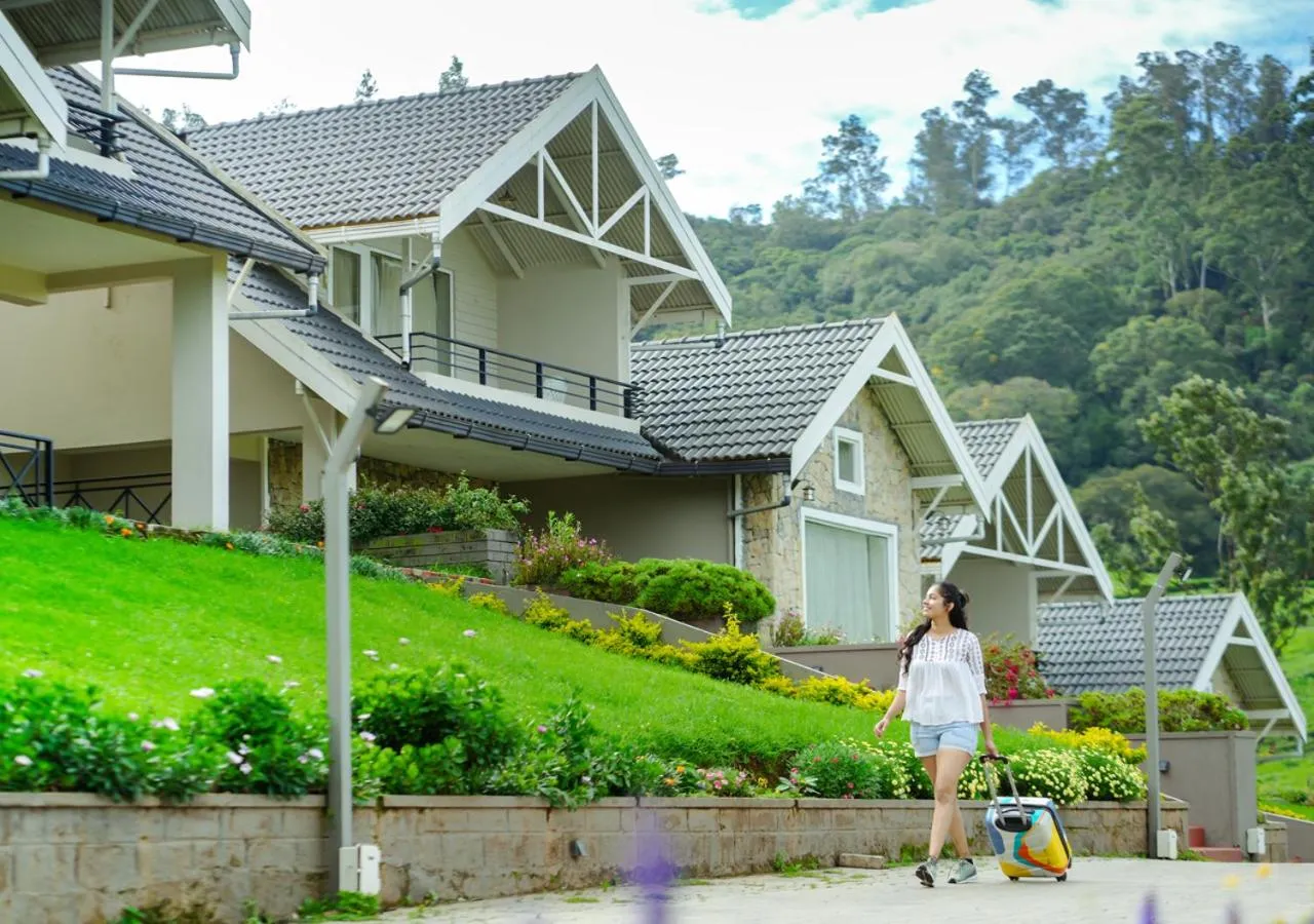 Garden view in AJ Gable Clouds Ooty by VOYE HOMES - Serene Stay Near Avalanche Emerald Lake