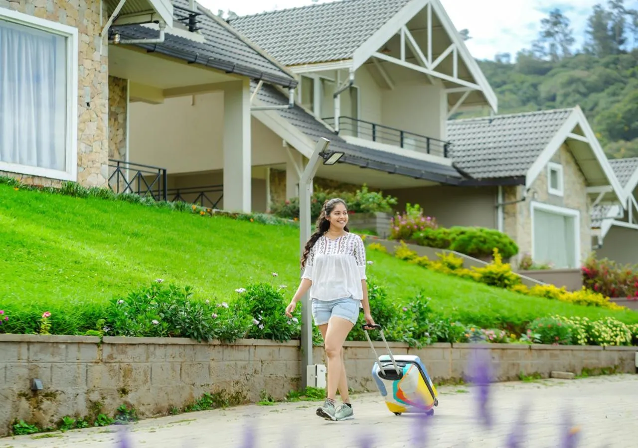 Garden view in AJ Gable Clouds Ooty by VOYE HOMES - Serene Stay Near Avalanche Emerald Lake