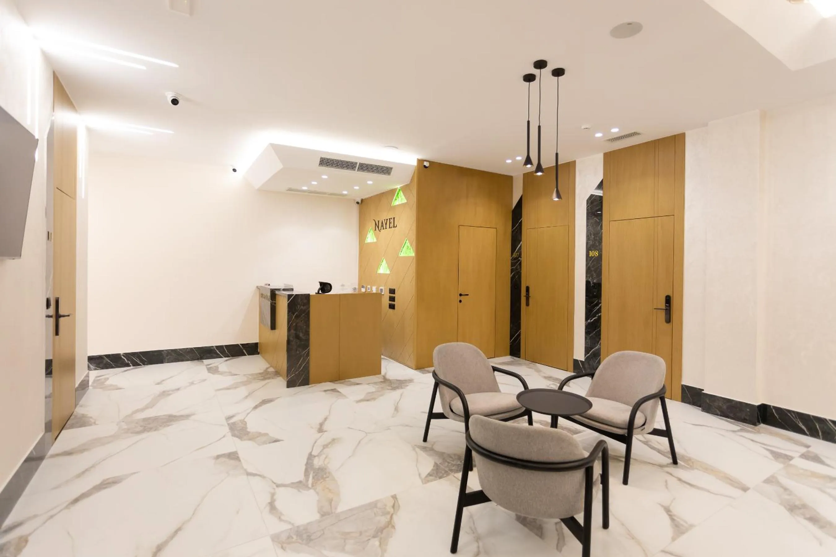 Seating area in Nayel Hotel