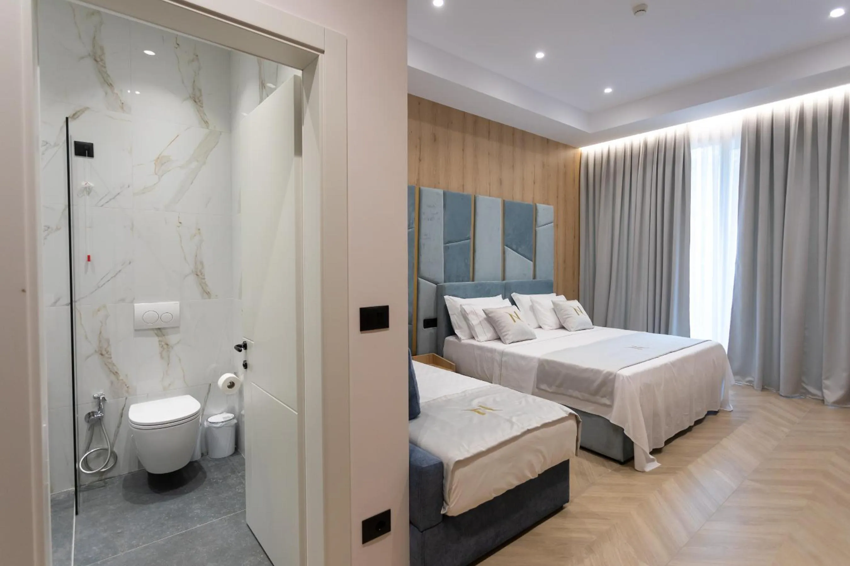 Shower, Bed in Nayel Hotel
