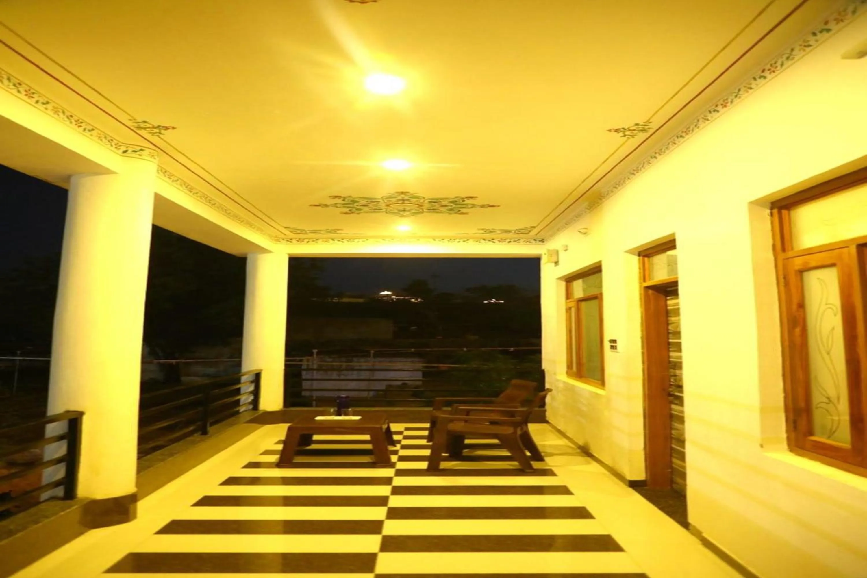 Seating area in Shiv Ashray Resort