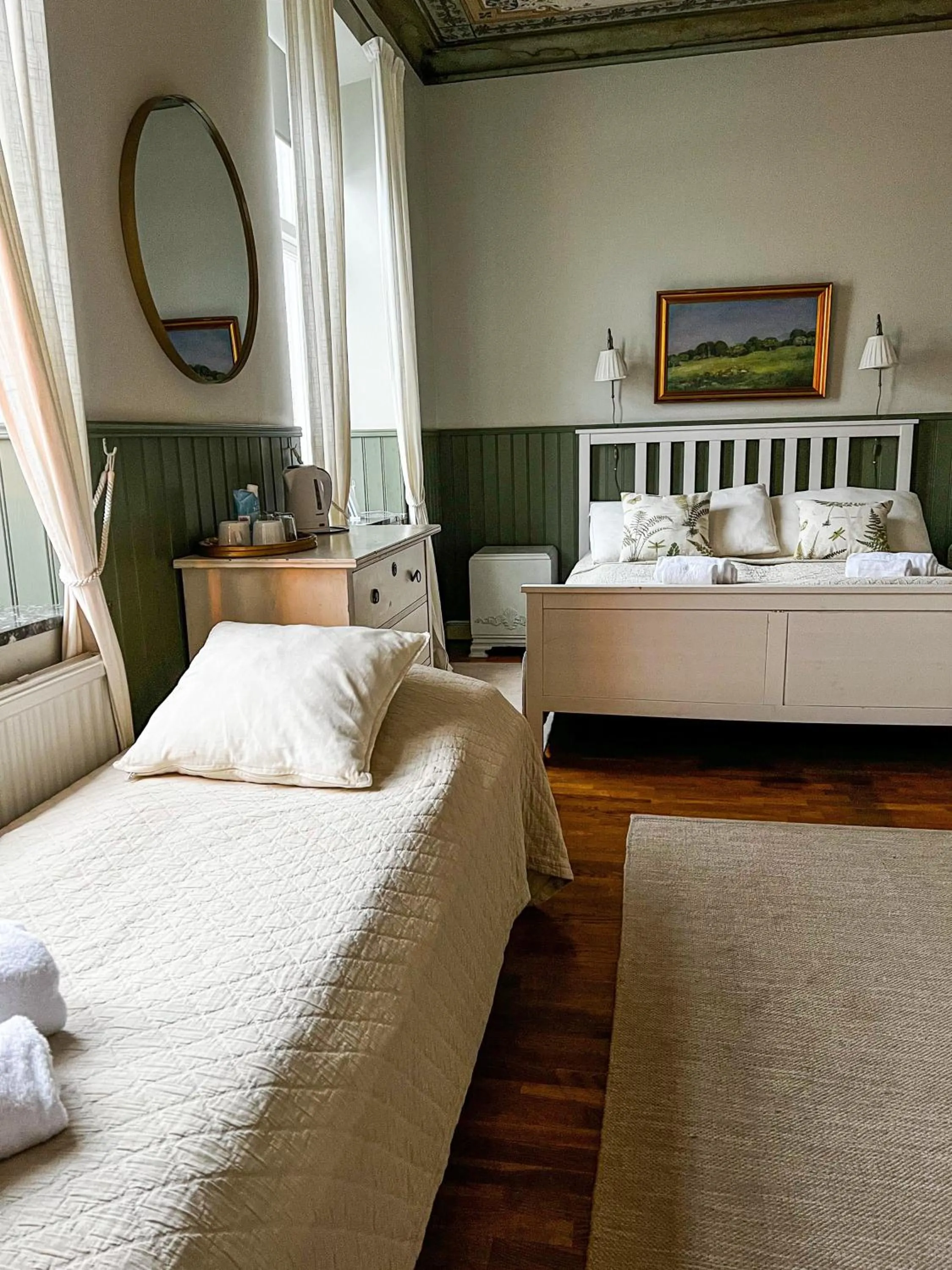 Bed in Svabesholms Kungsgårds B&B och Pensionat Stenshuvud