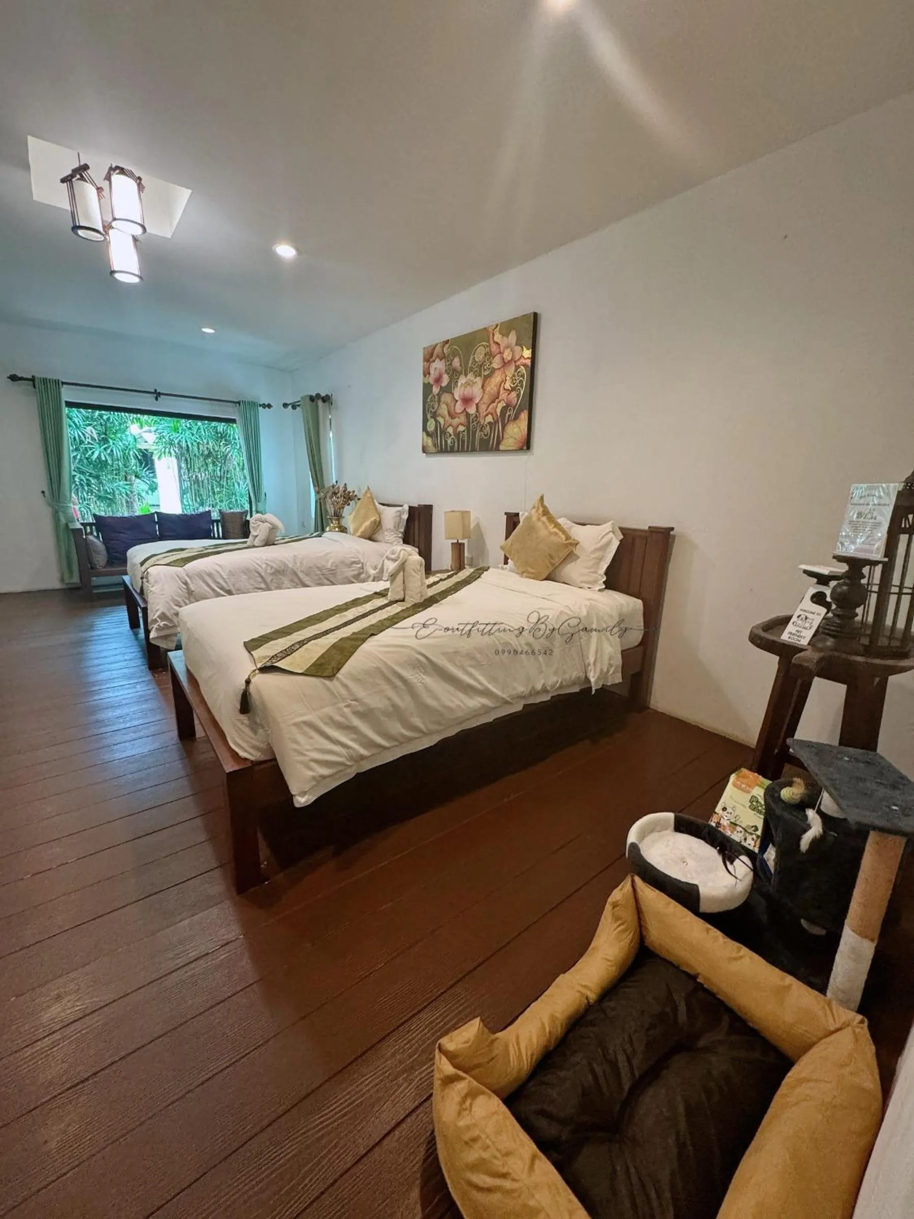 Bed in E-outfitting Boutique Chiang Mai