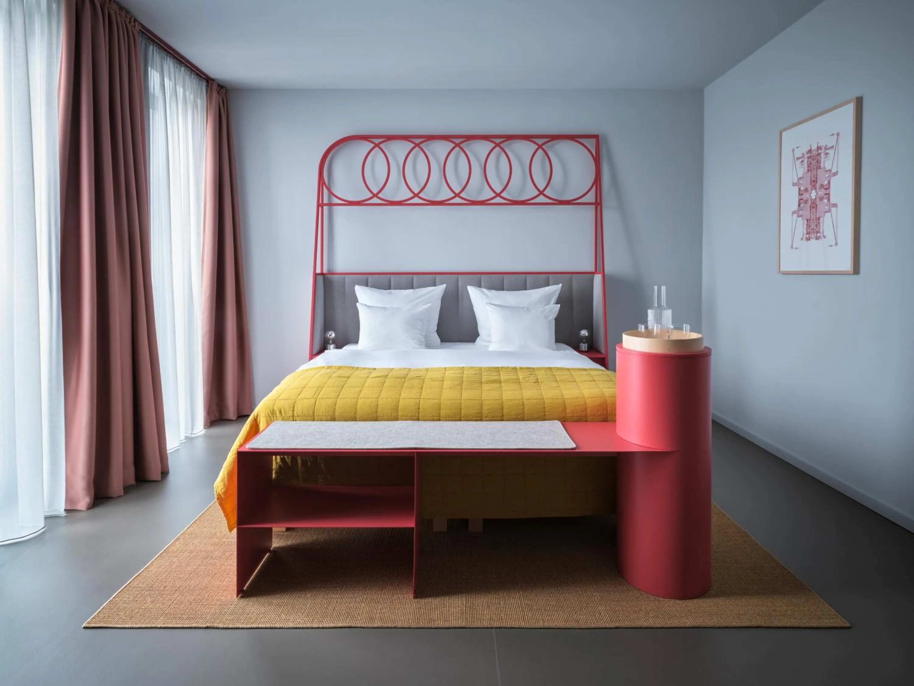 Bed in NOXX Hotel Marburg