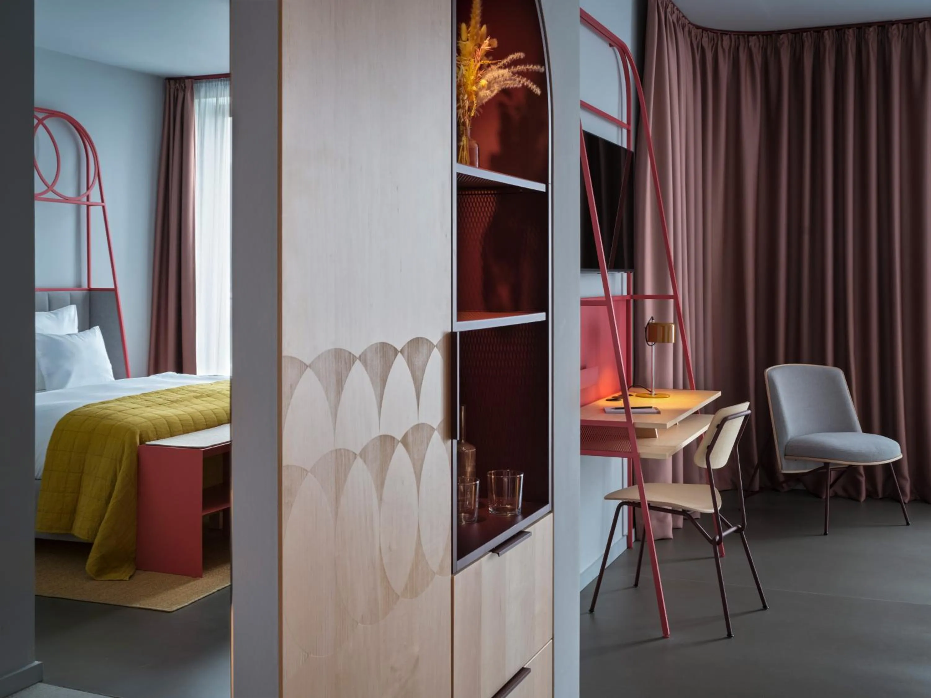 Bed in NOXX Hotel Marburg