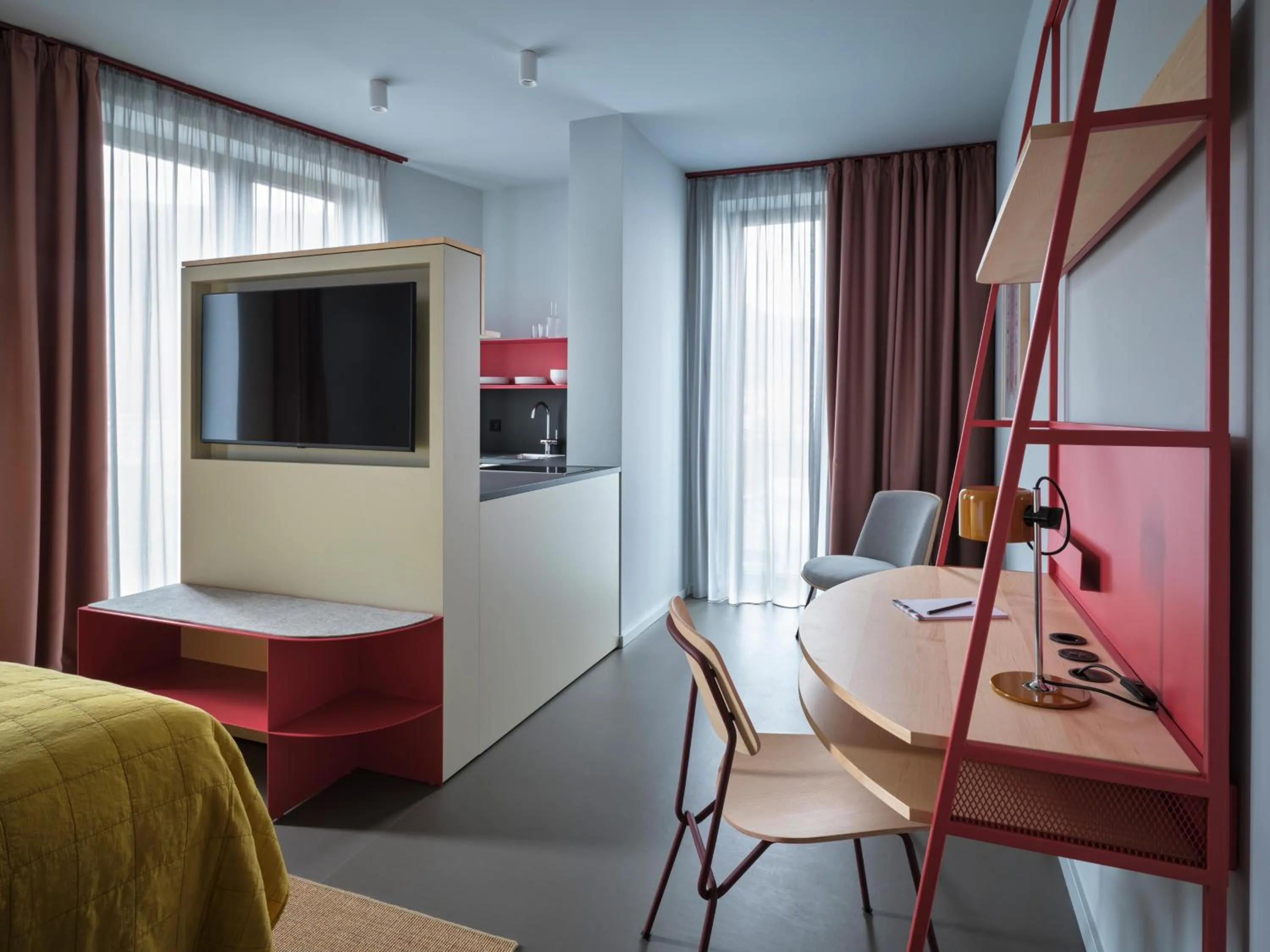 Bed in NOXX Hotel Marburg
