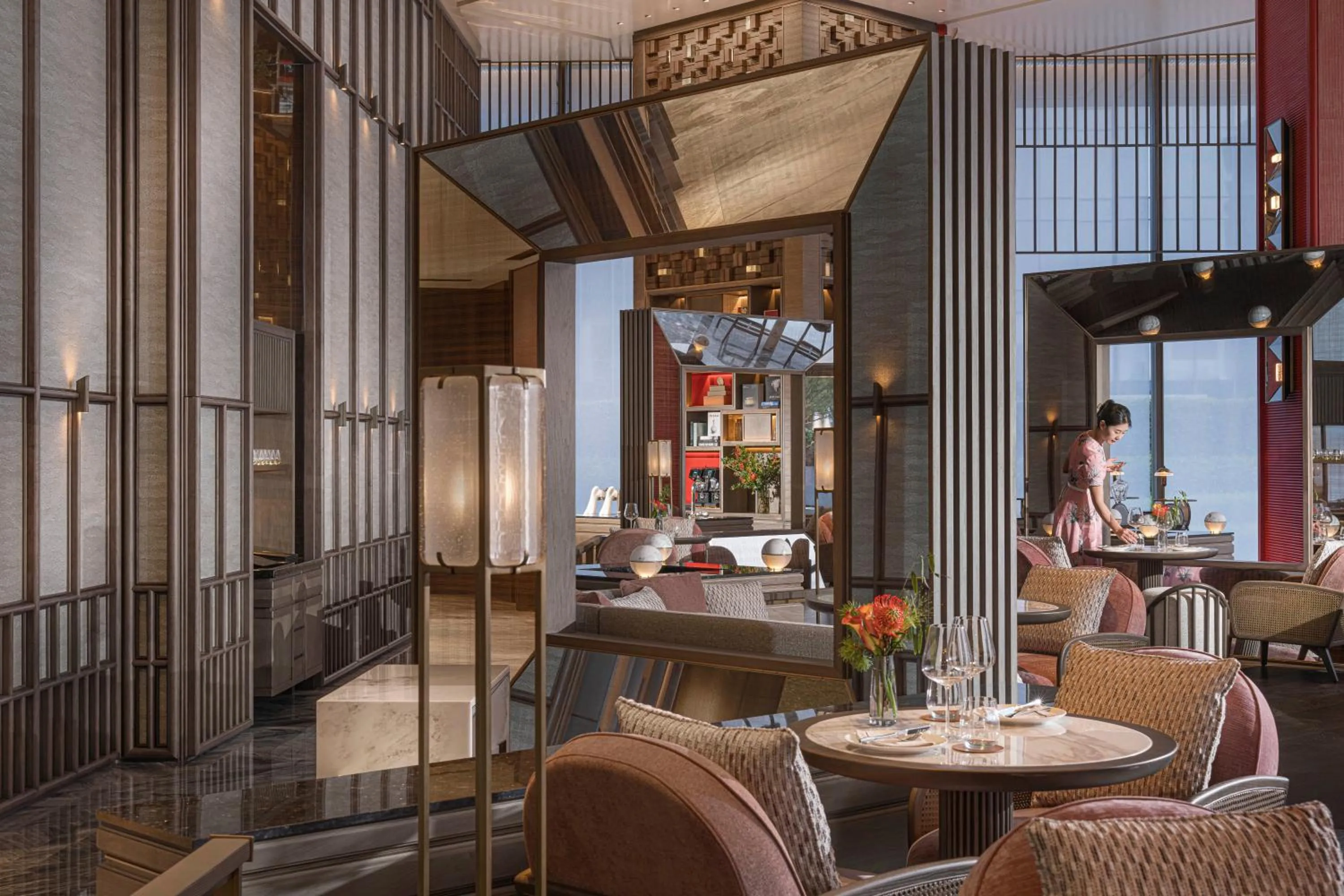 Lobby or reception in Four Seasons Hotel Hangzhou at Hangzhou Centre