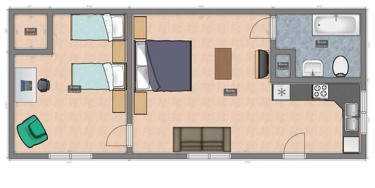 Floor plan in Primrose Lodge