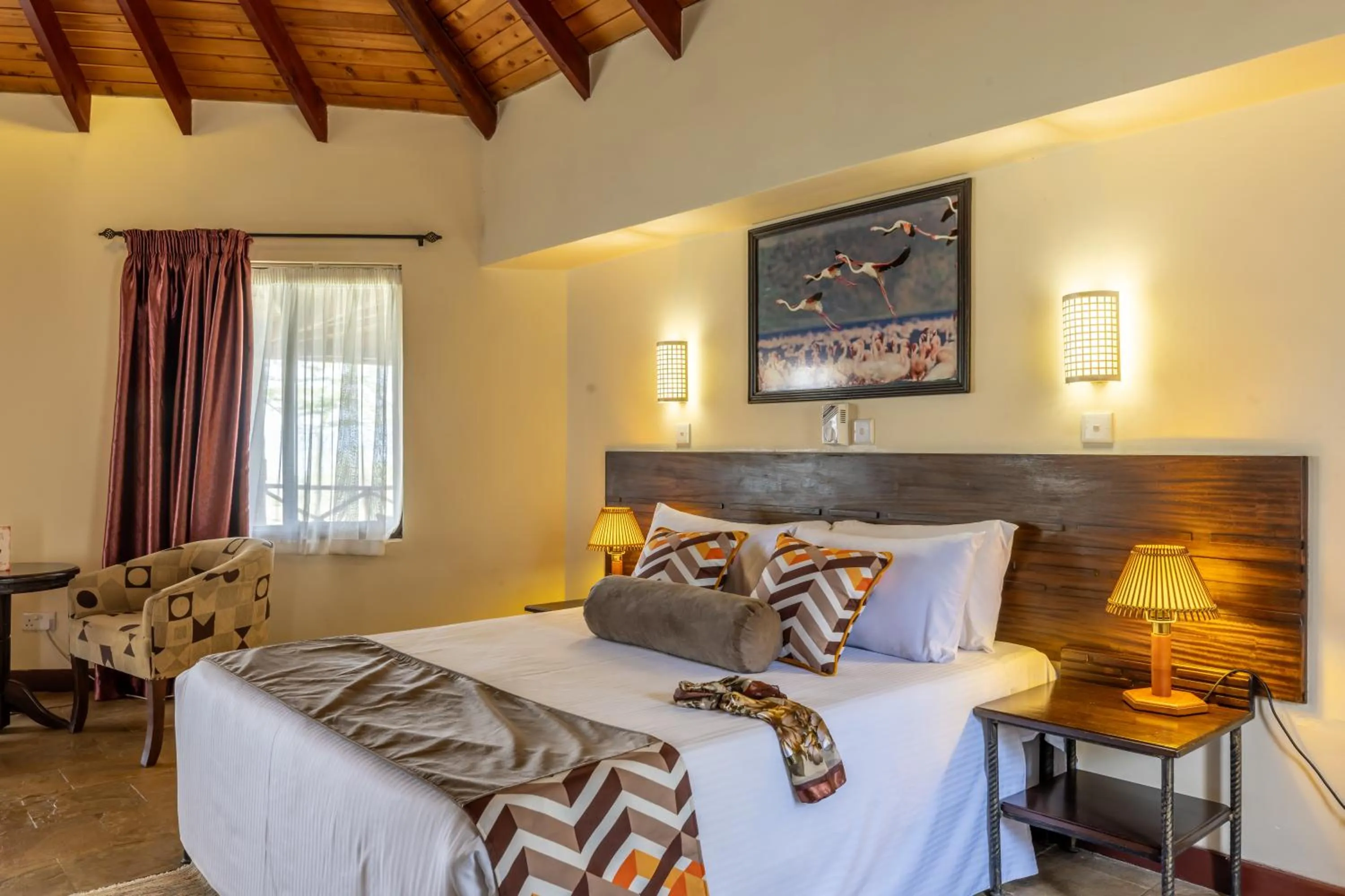 Bed in Sentrim Elementaita Lodge