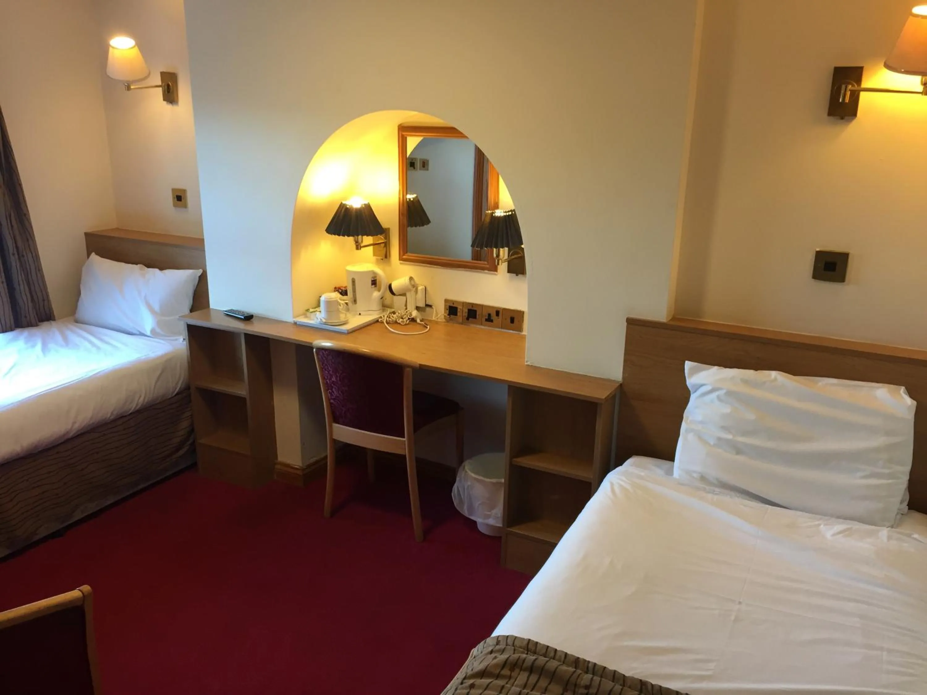 Bed in Crescent Hotel