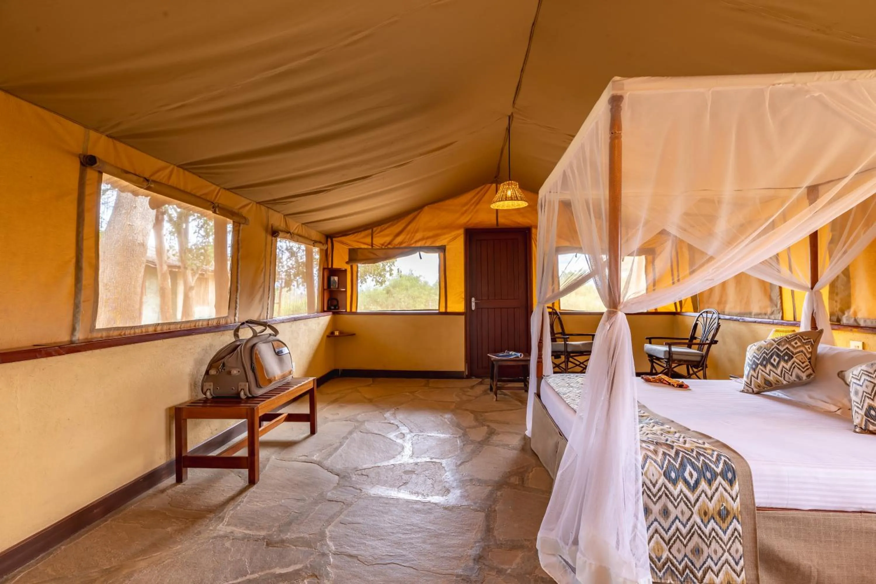 Bed in Sentrim Tsavo Lodge