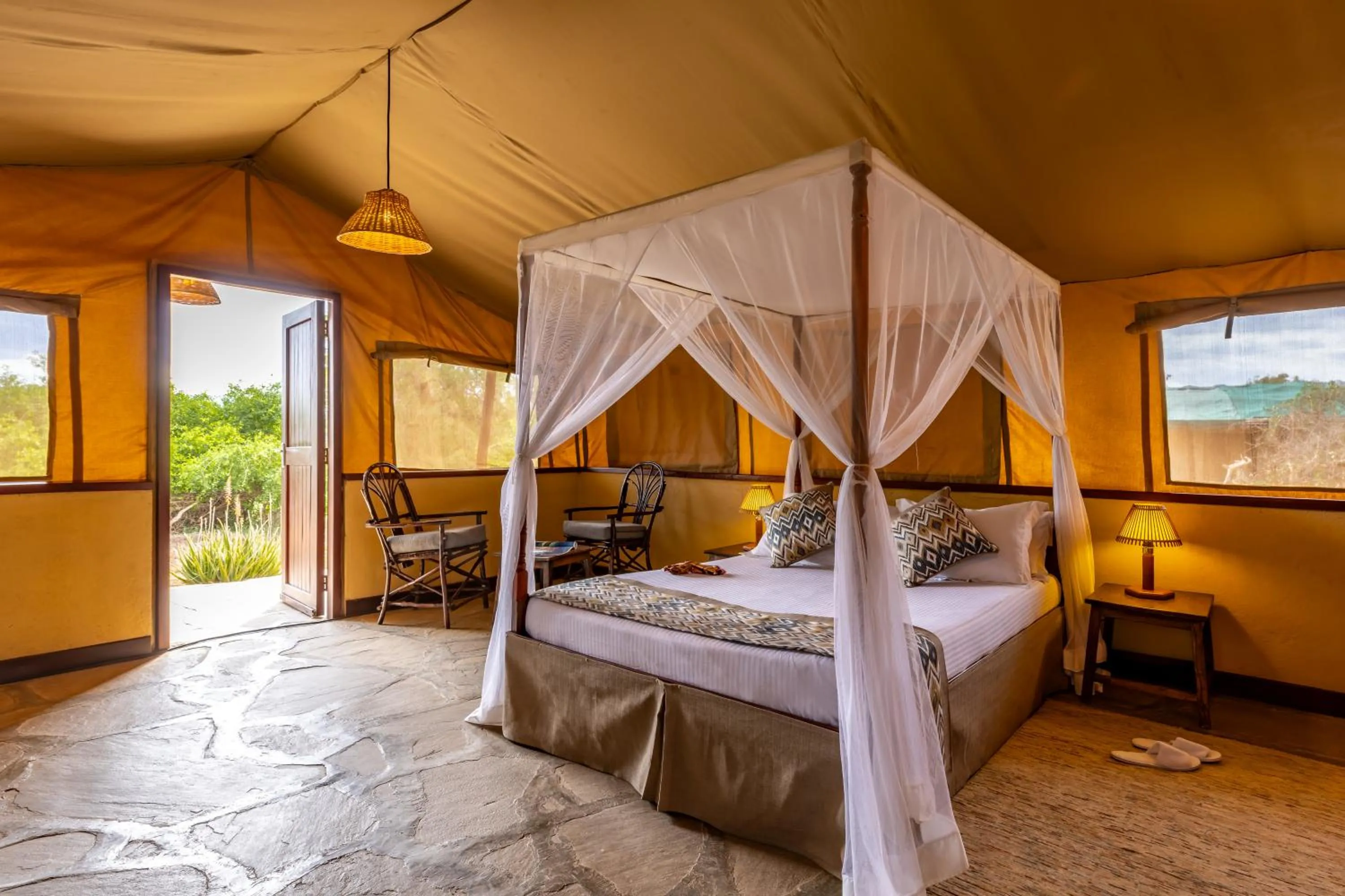 Bed in Sentrim Tsavo Lodge