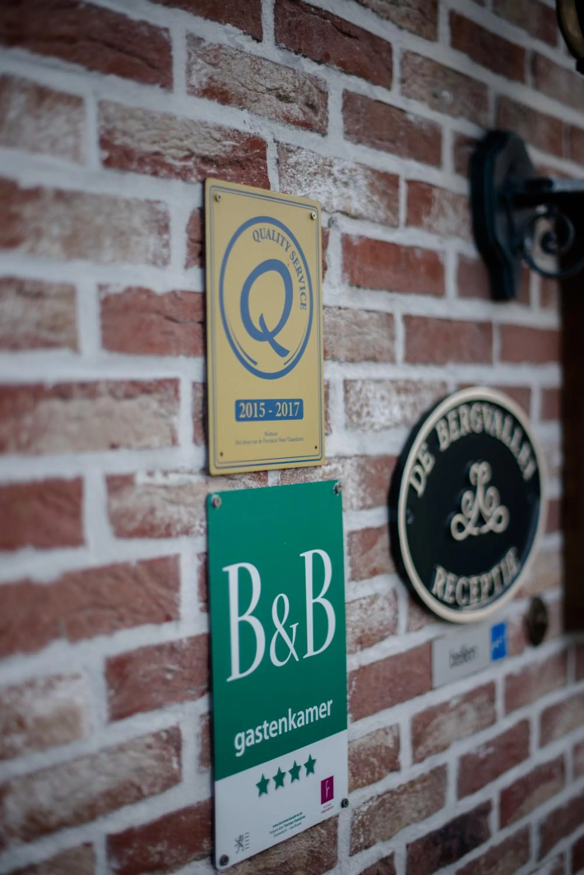 Certificate/Award in B&B De Bergvallei