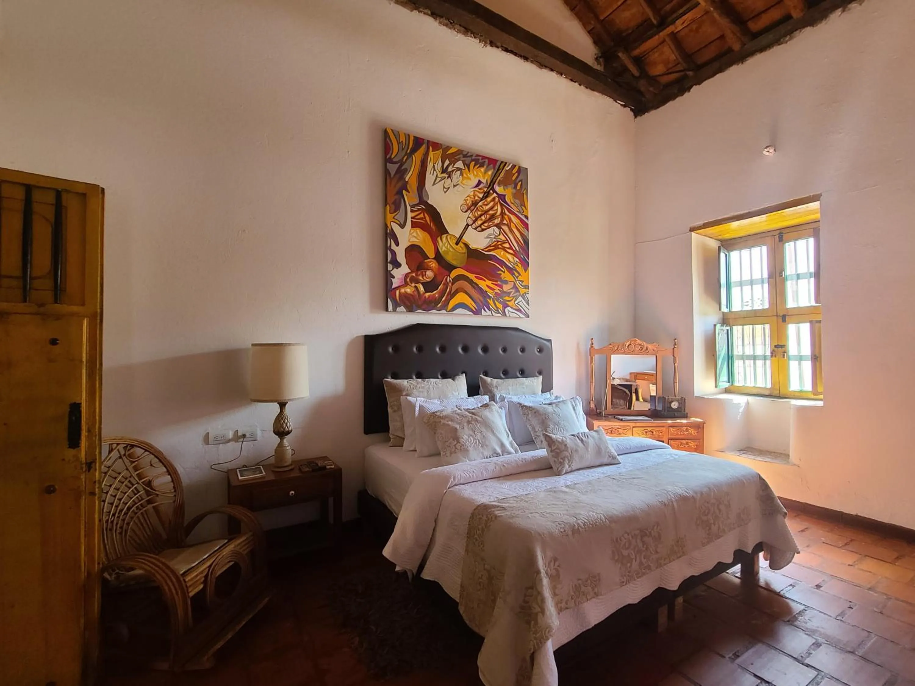 Landmark view, Bed in Hotel Boutique Casa de Los Santos Reyes Valledupar