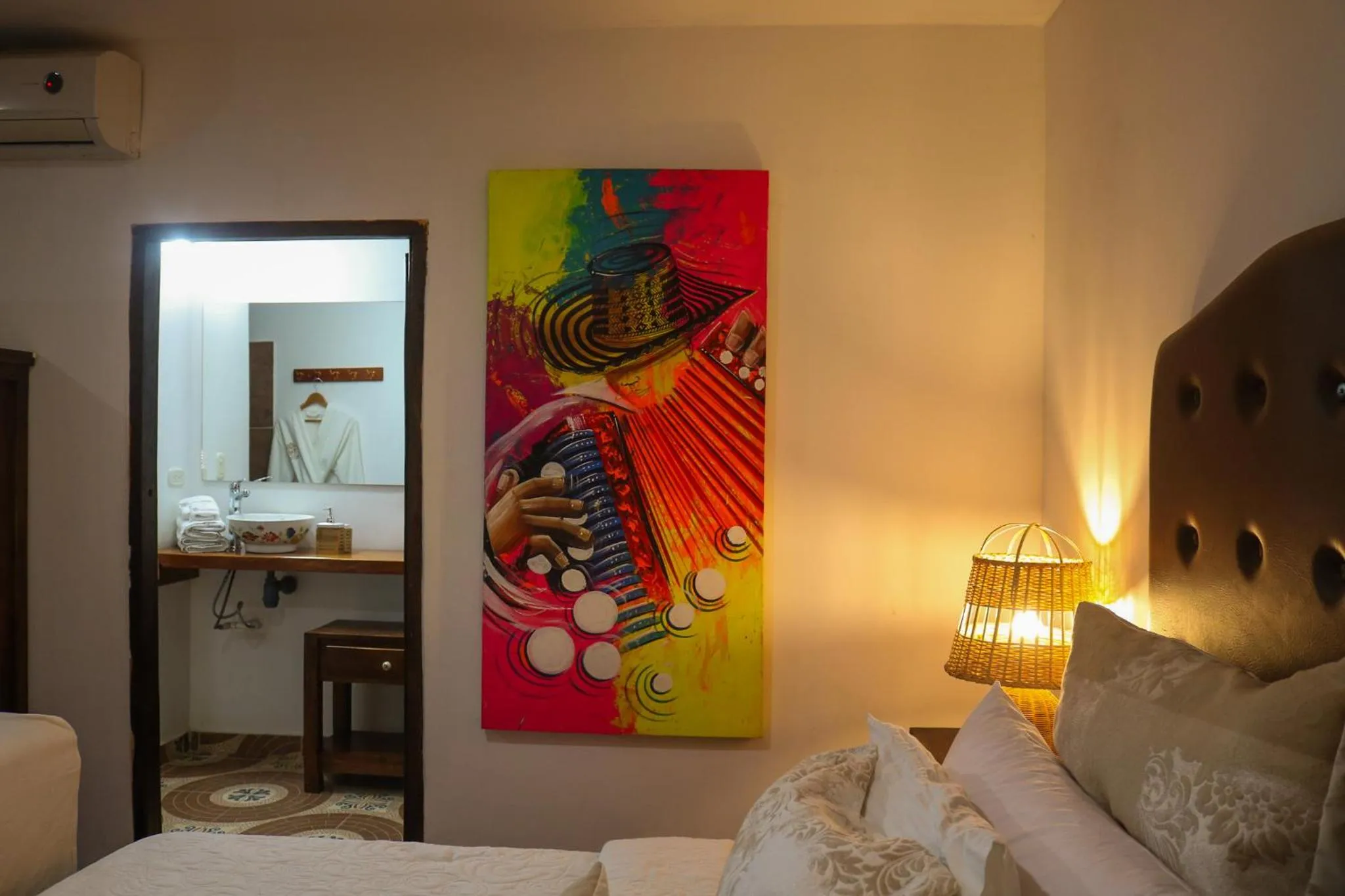 Bed in Hotel Boutique Casa de Los Santos Reyes Valledupar