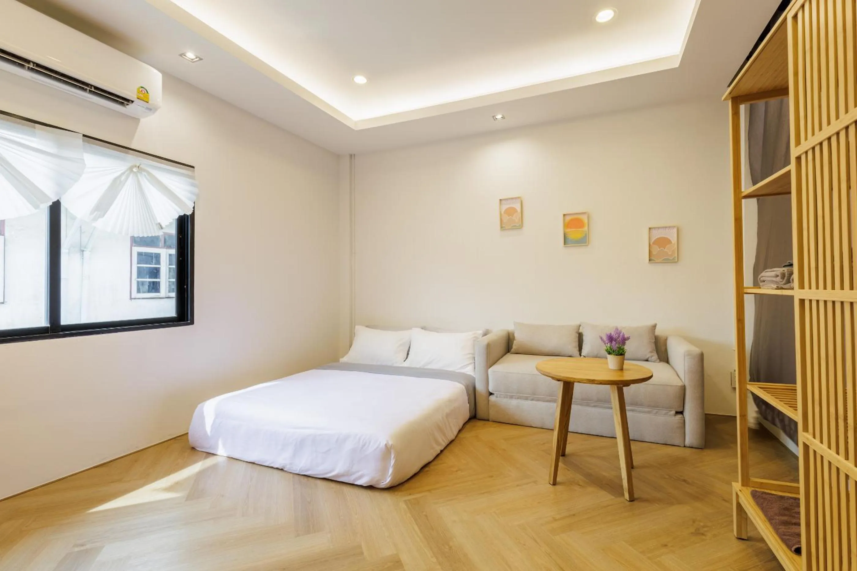 View (from property/room), Bed in Wabisabi Bangkok 3 MIN To Train Station