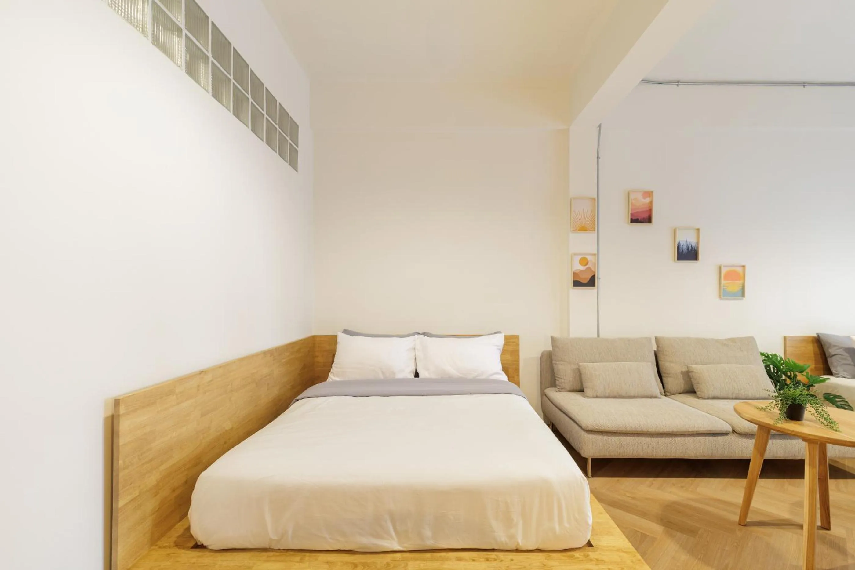 View (from property/room), Bed in Wabisabi Bangkok 3 MIN To Train Station