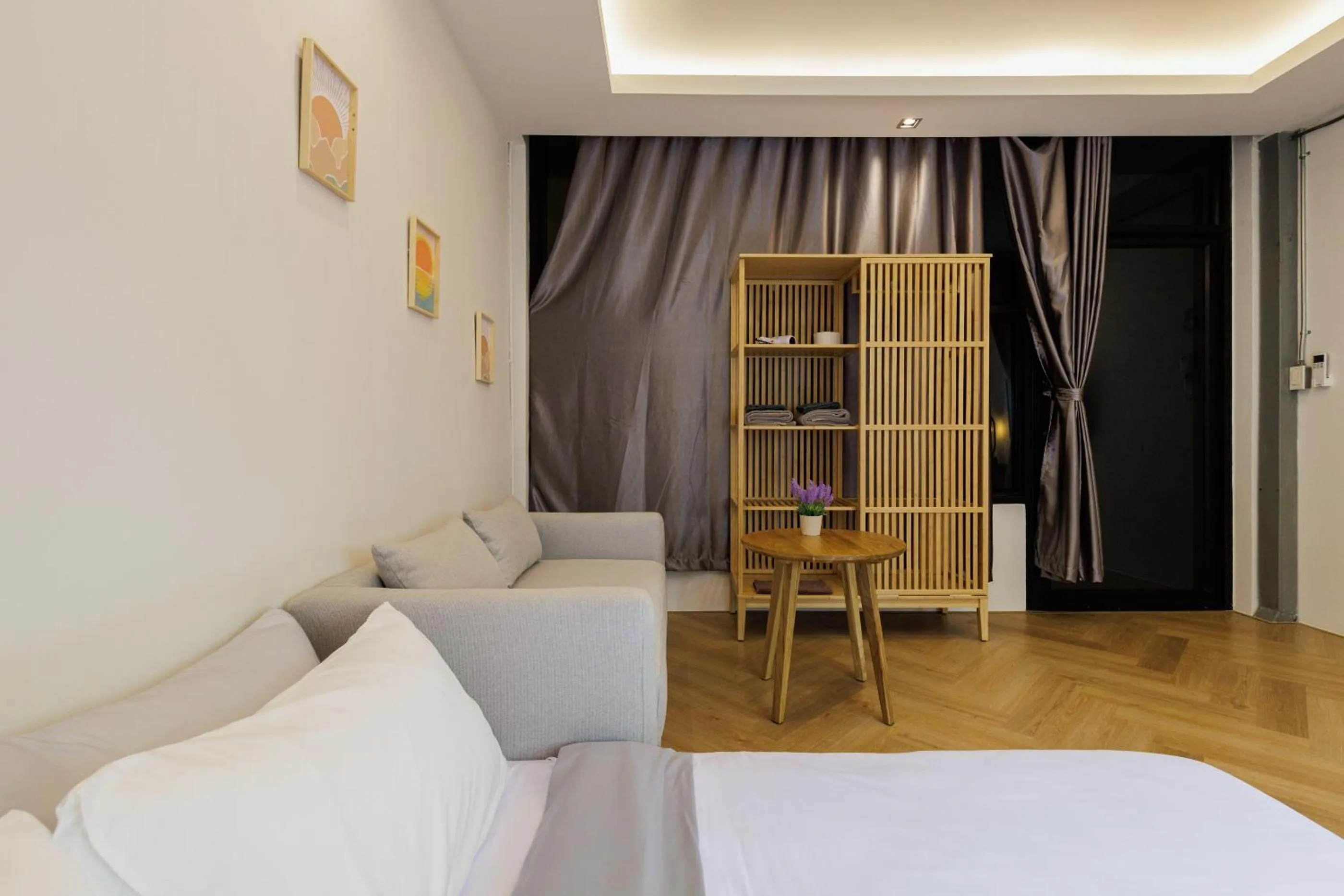 View (from property/room), Bed in Wabisabi Bangkok 3 MIN To Train Station