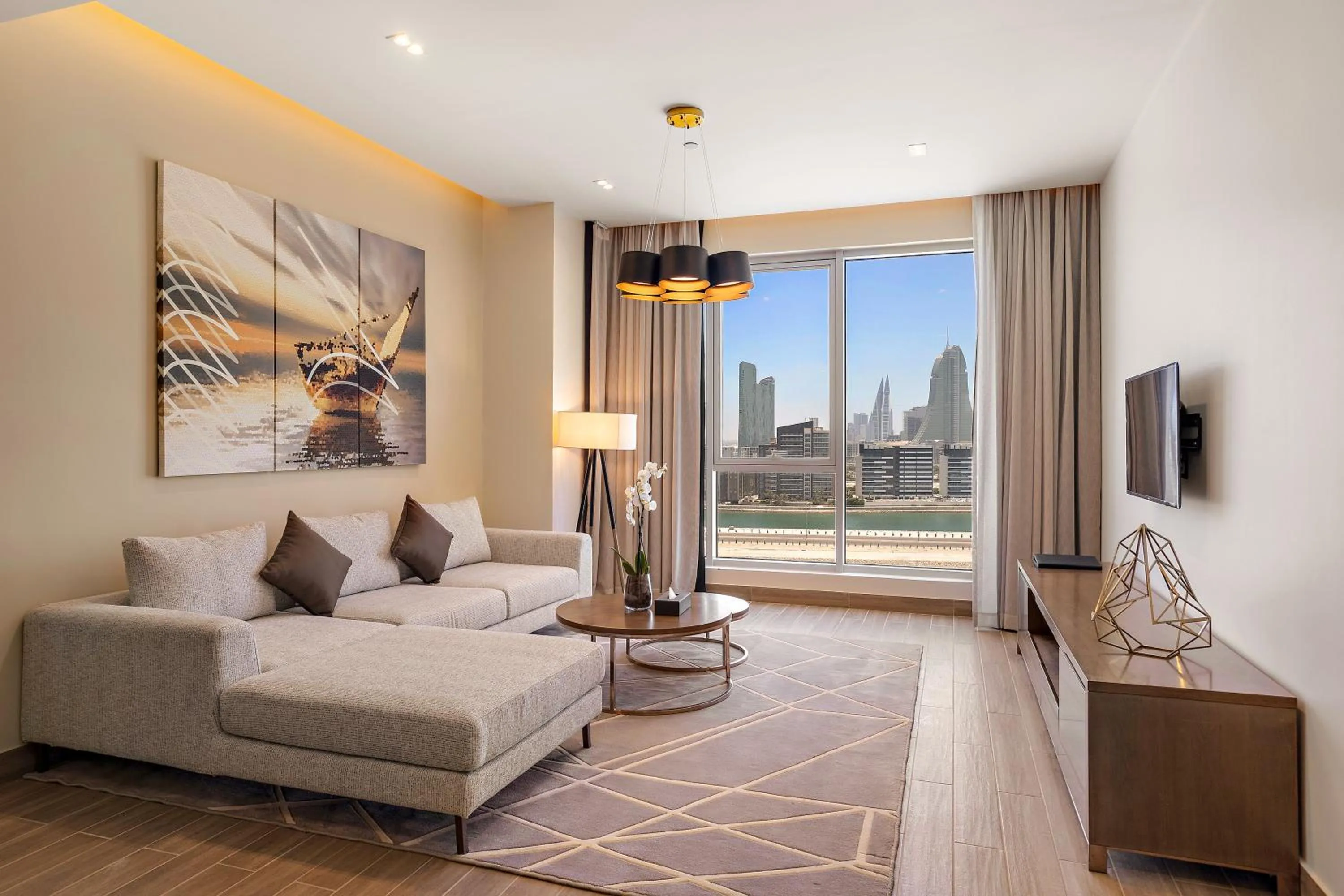 Living room, Bed in Barcelo Hotel & Residences, Bahrain