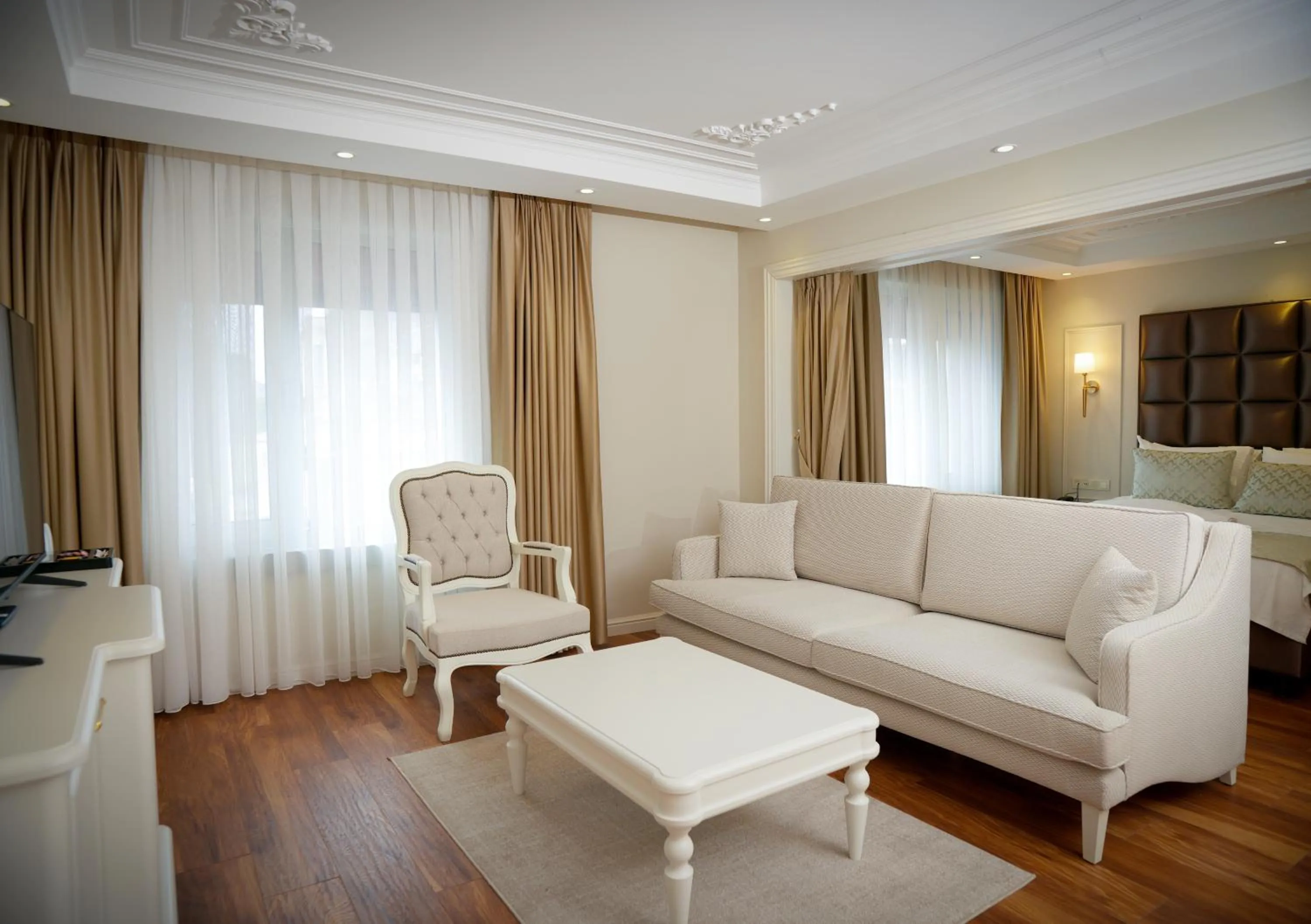 Seating area in Gaia Suites Istanbul