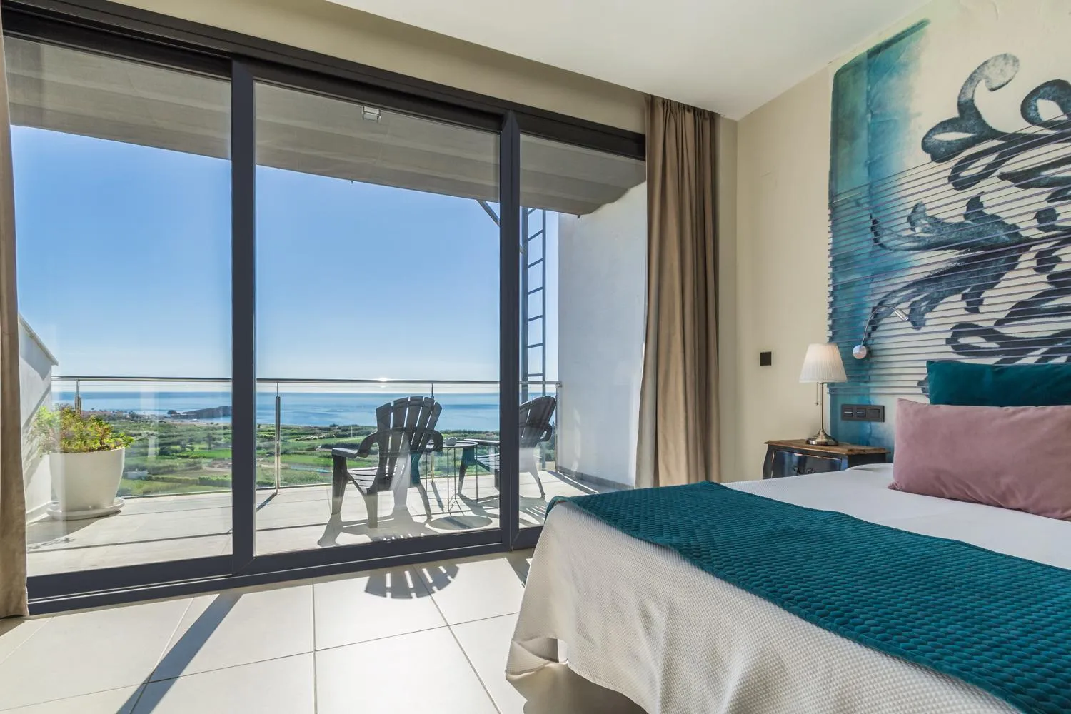 Natural landscape, Bed in Hotel Miba