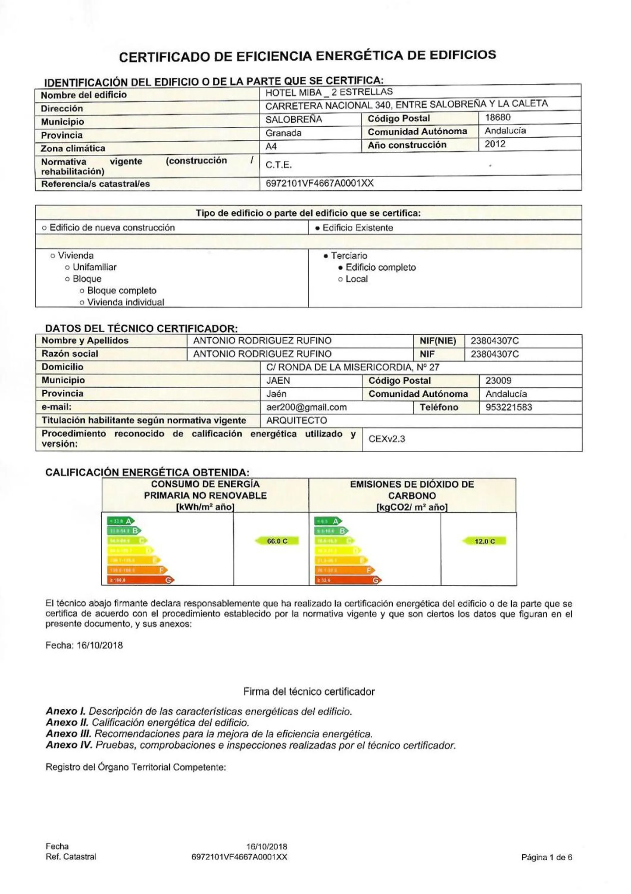 Text overlay in Hotel Miba