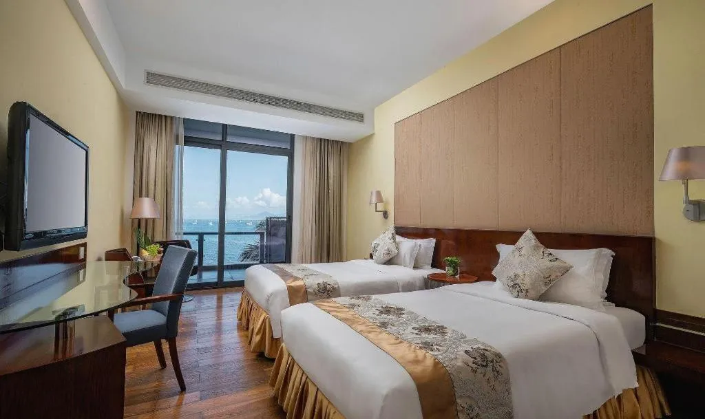 Bed in Serenity Marina Hotel