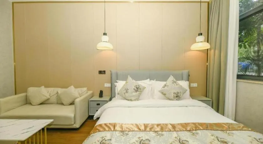 Bed in Serenity Marina Hotel