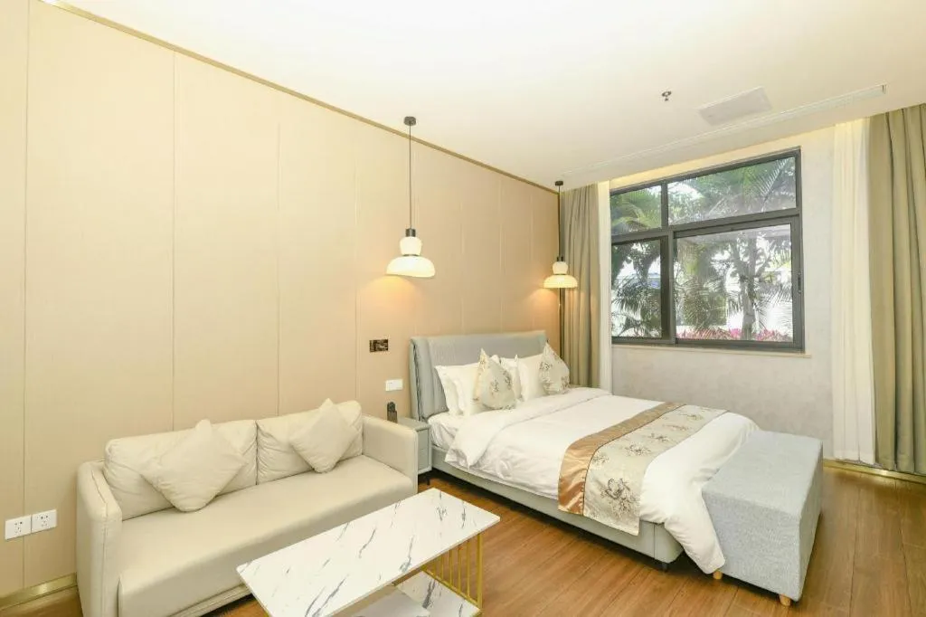 Bed in Serenity Marina Hotel