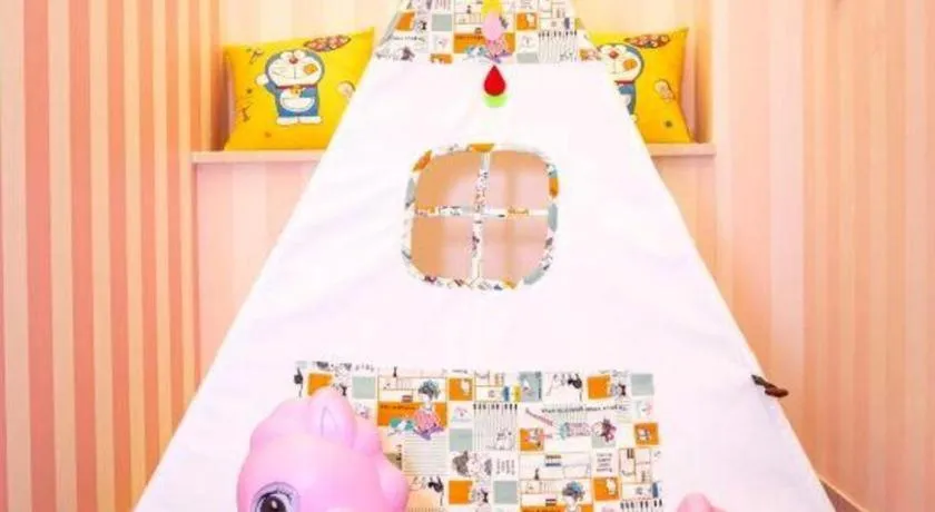 Bed in Serenity Marina Hotel