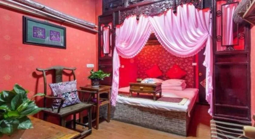 Bed in Pingyao Yufengheng Hotel