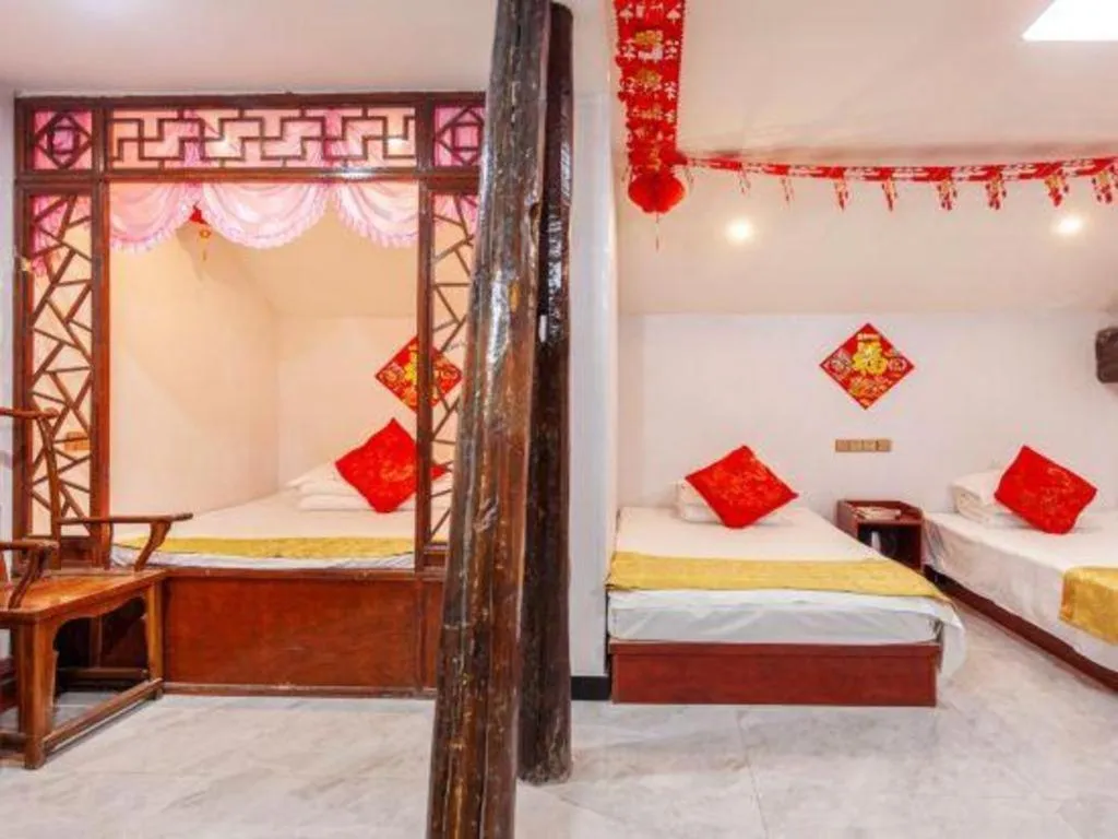 Bed in Pingyao Yufengheng Hotel