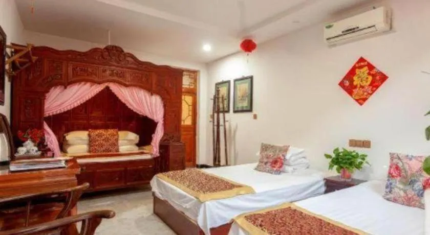 Bed in Pingyao Yufengheng Hotel