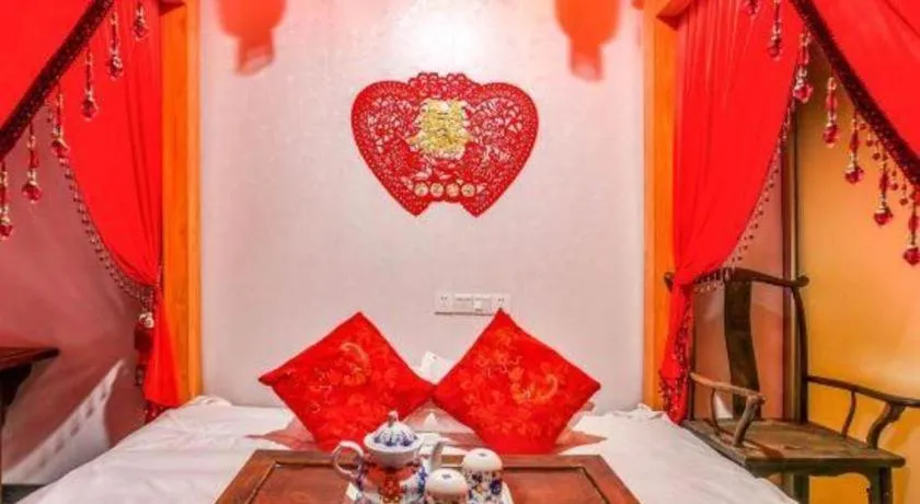 Bed in Pingyao Yufengheng Hotel