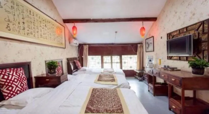 Bed in Pingyao Yufengheng Hotel