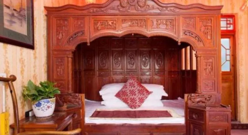 Bed in Pingyao Yufengheng Hotel