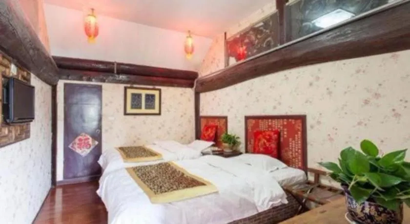 Bed in Pingyao Yufengheng Hotel