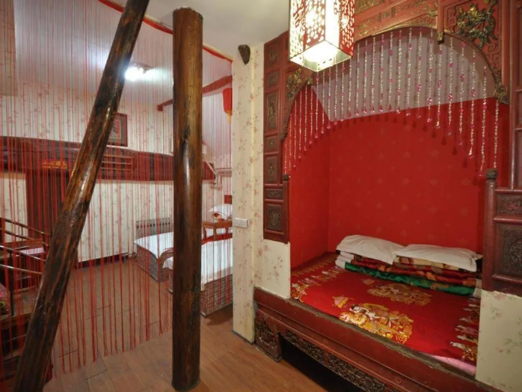 Bed in Pingyao Yufengheng Hotel