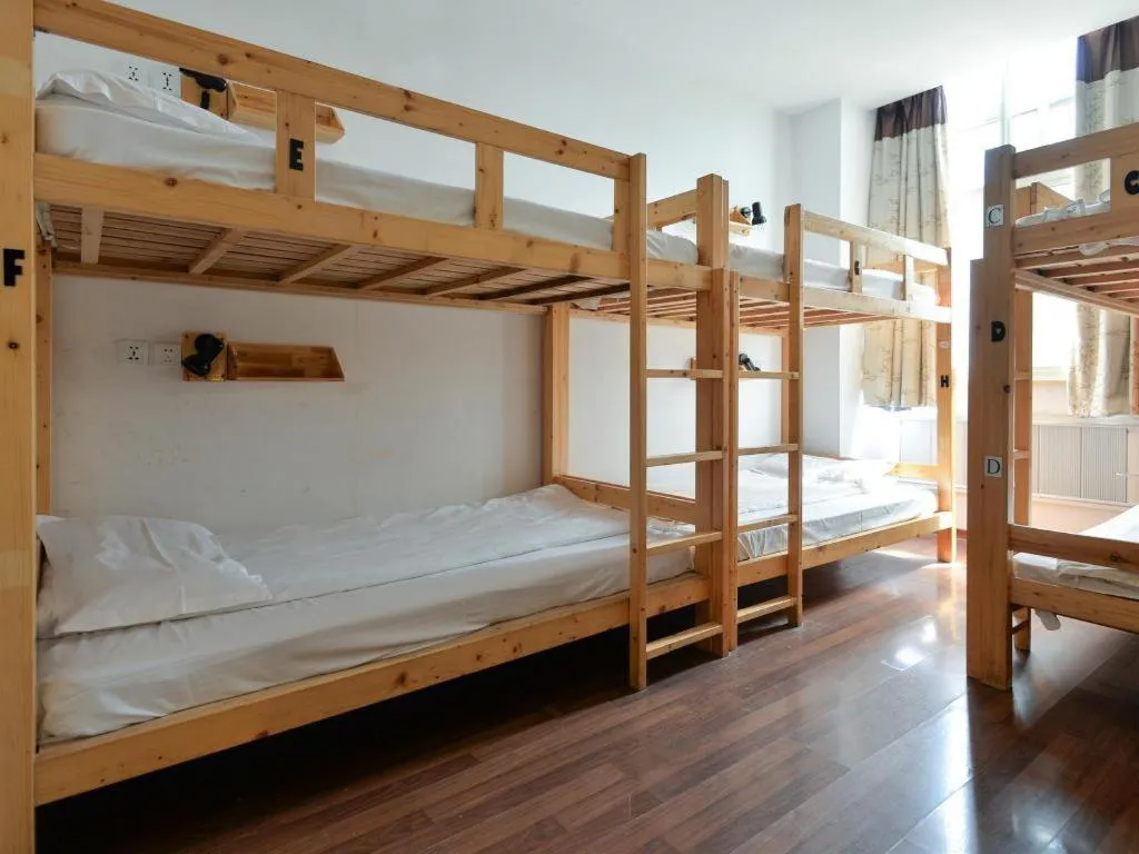 Bed in Shanghai Blue Mountain Bund Youth Hostel