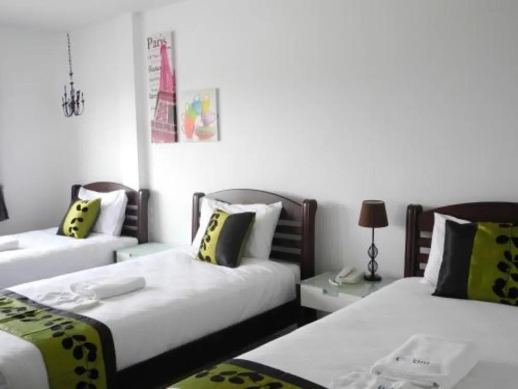 Bed in Phet Cha-am Plaza&Resort